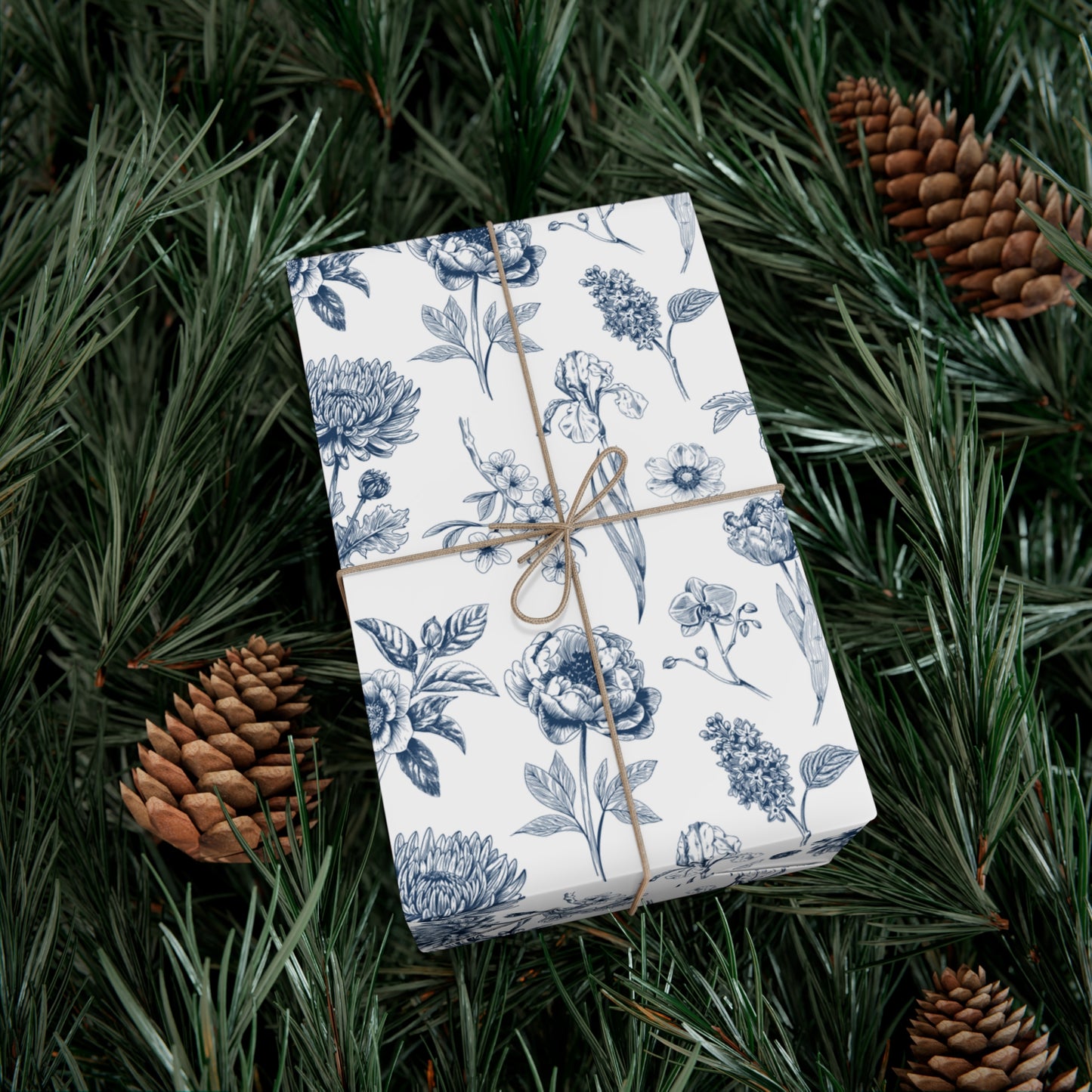 Blue Flowers - Gift Wrap Papers - 10313