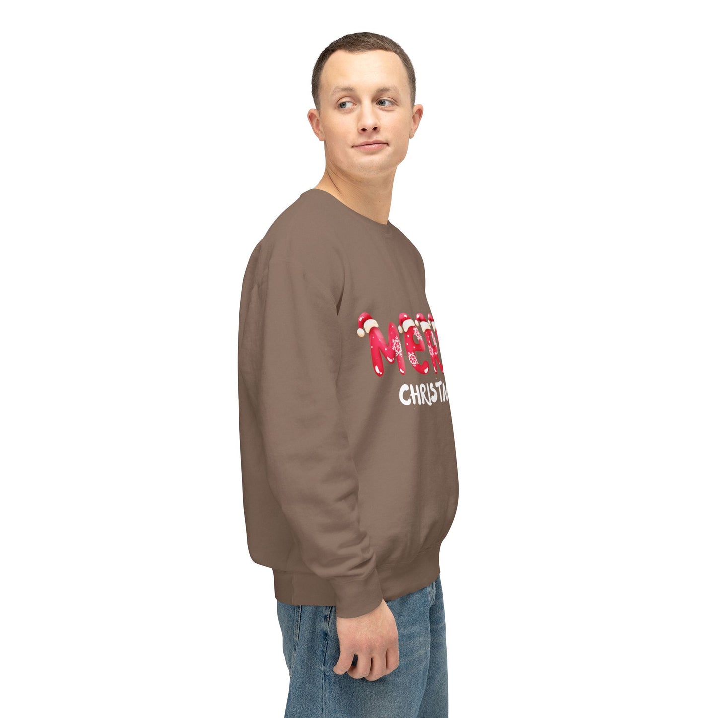 Merry Christmas - Unisex Lightweight Crewneck Sweatshirt