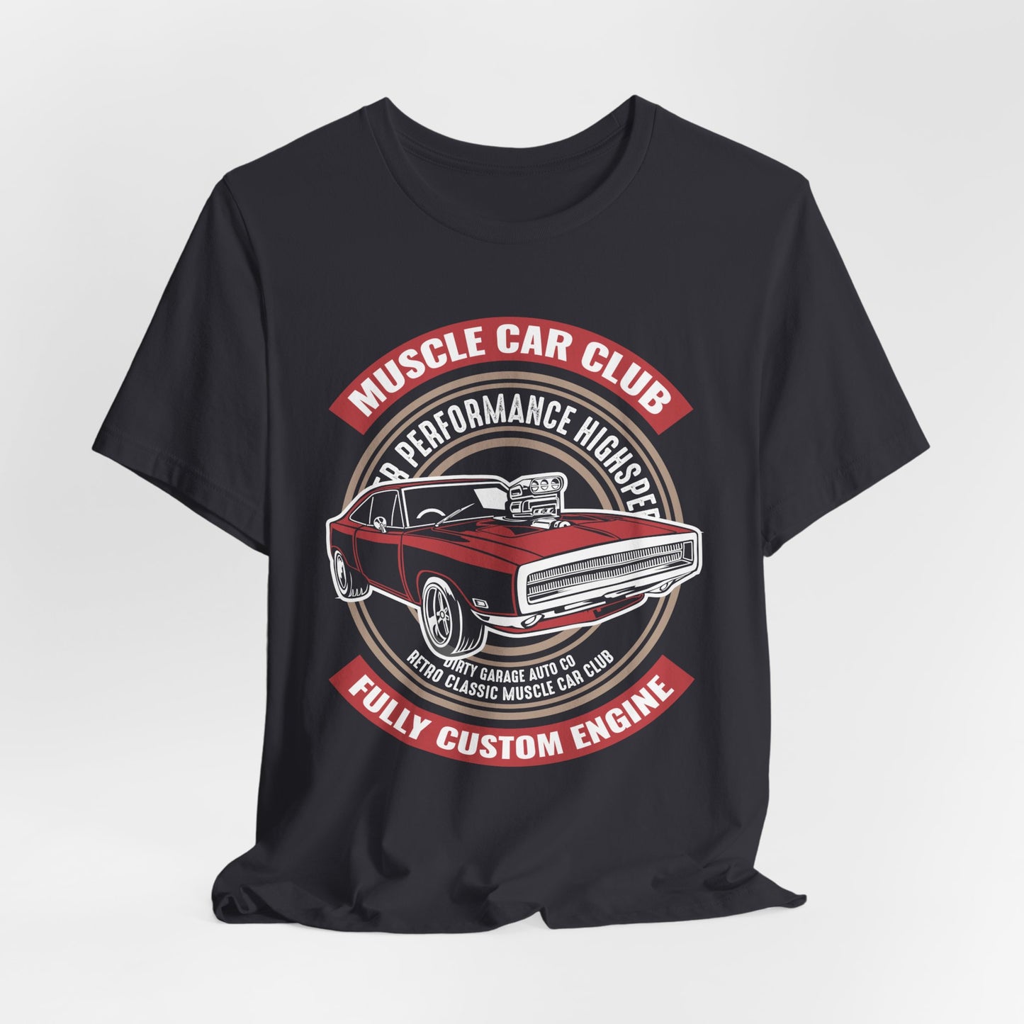 Muscle Car Club, Fully Custom Engine - Unisex Jersey Short Sleeve Tee - 12956