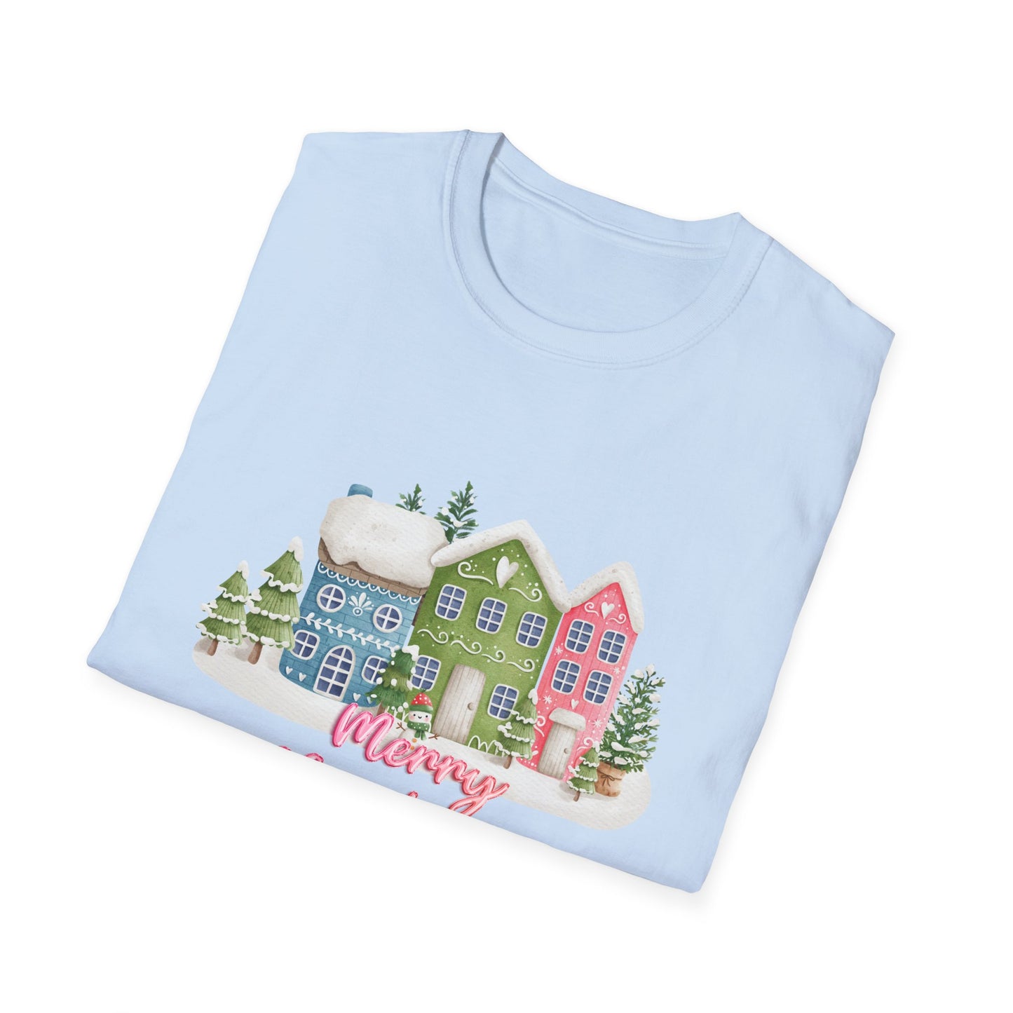 Christmas Houses - Unisex Softstyle T-Shirt - 10115