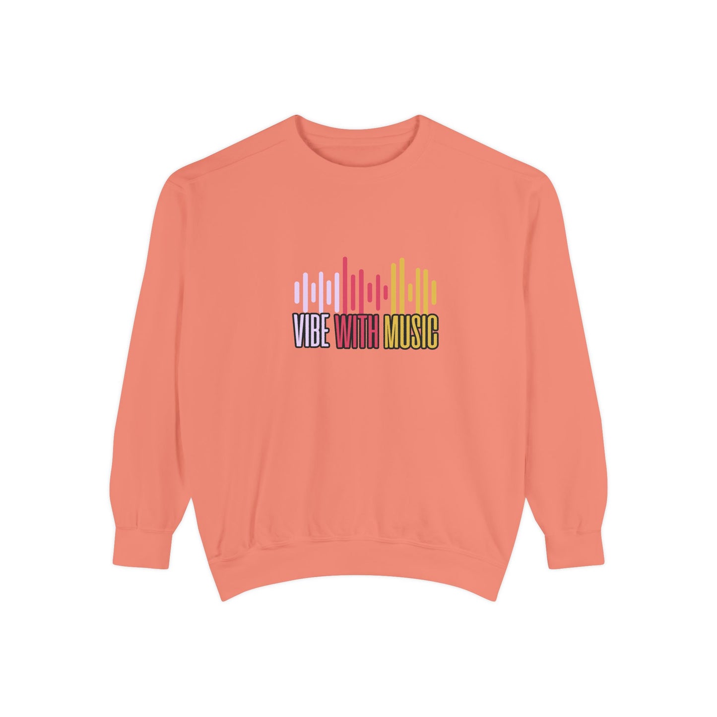 Vibe with Music - Unisex Garment-Dyed Sweatshirt - 10624