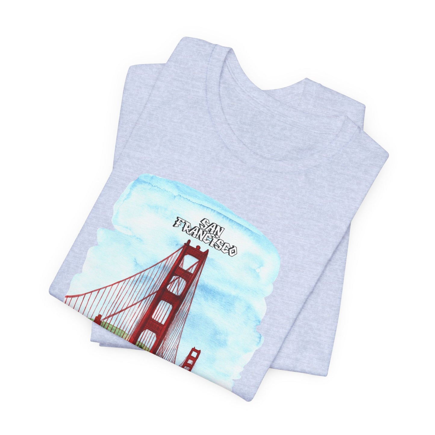 San Francisco Golden Gate Bridge Tee - Unisex Short Sleeve Jersey Shirt for Travel Lovers - 12203