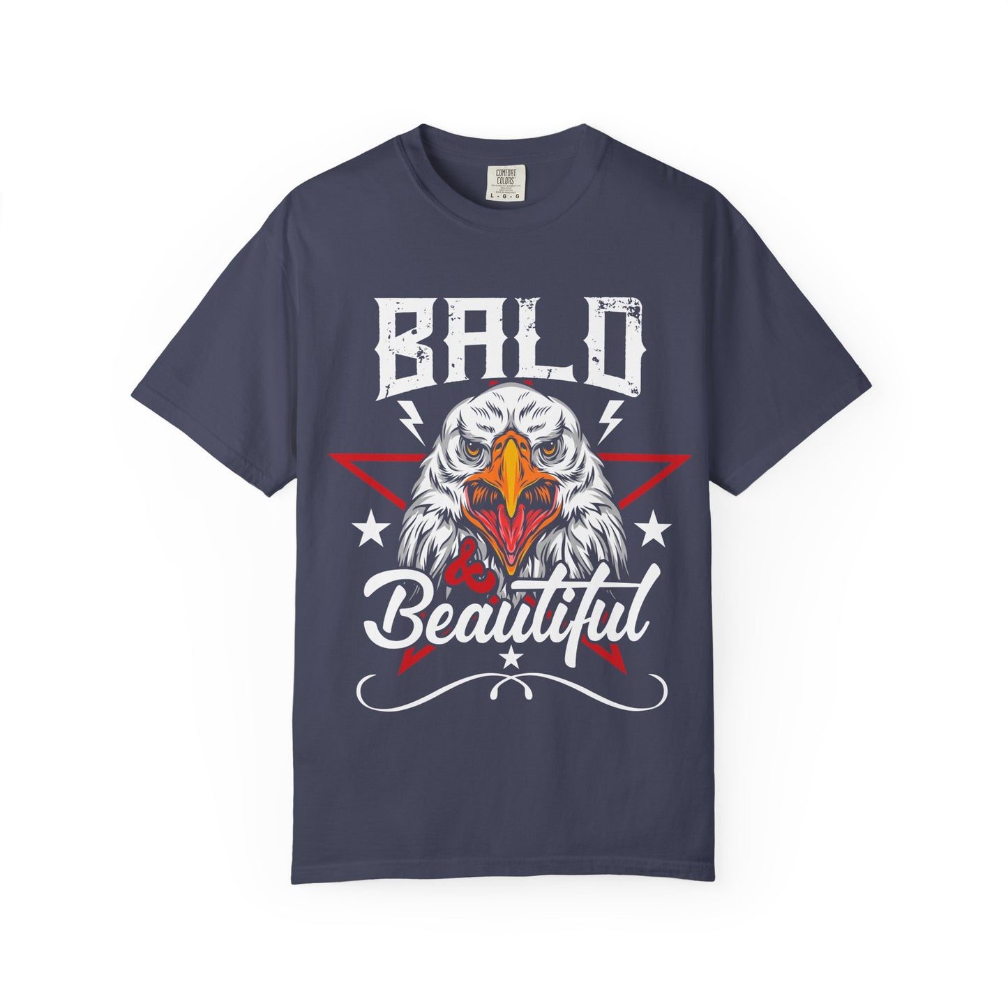 American Eagle, Bald is Beautiful T-Shirt, Unisex Garment-Dyed Tee - 13491