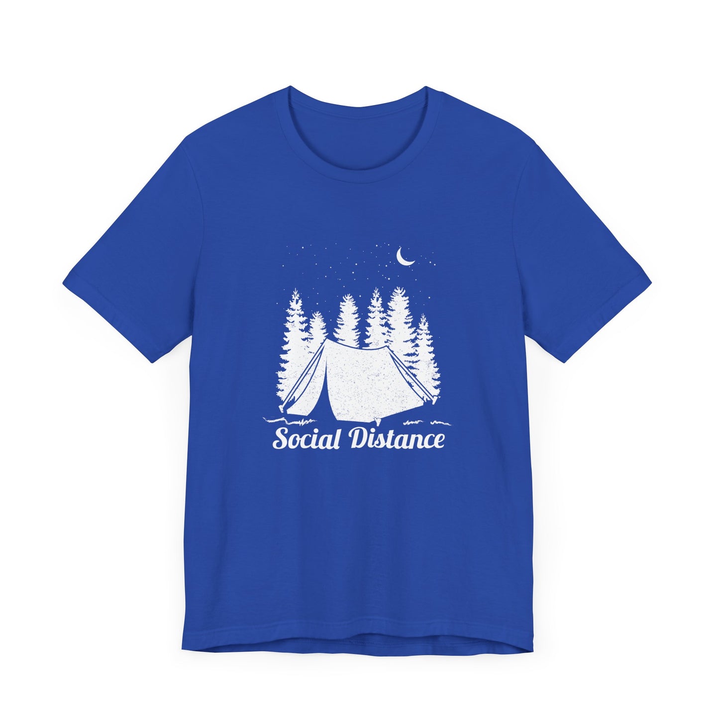 Camping: Social Distance - Unisex Jersey Short Sleeve Tee