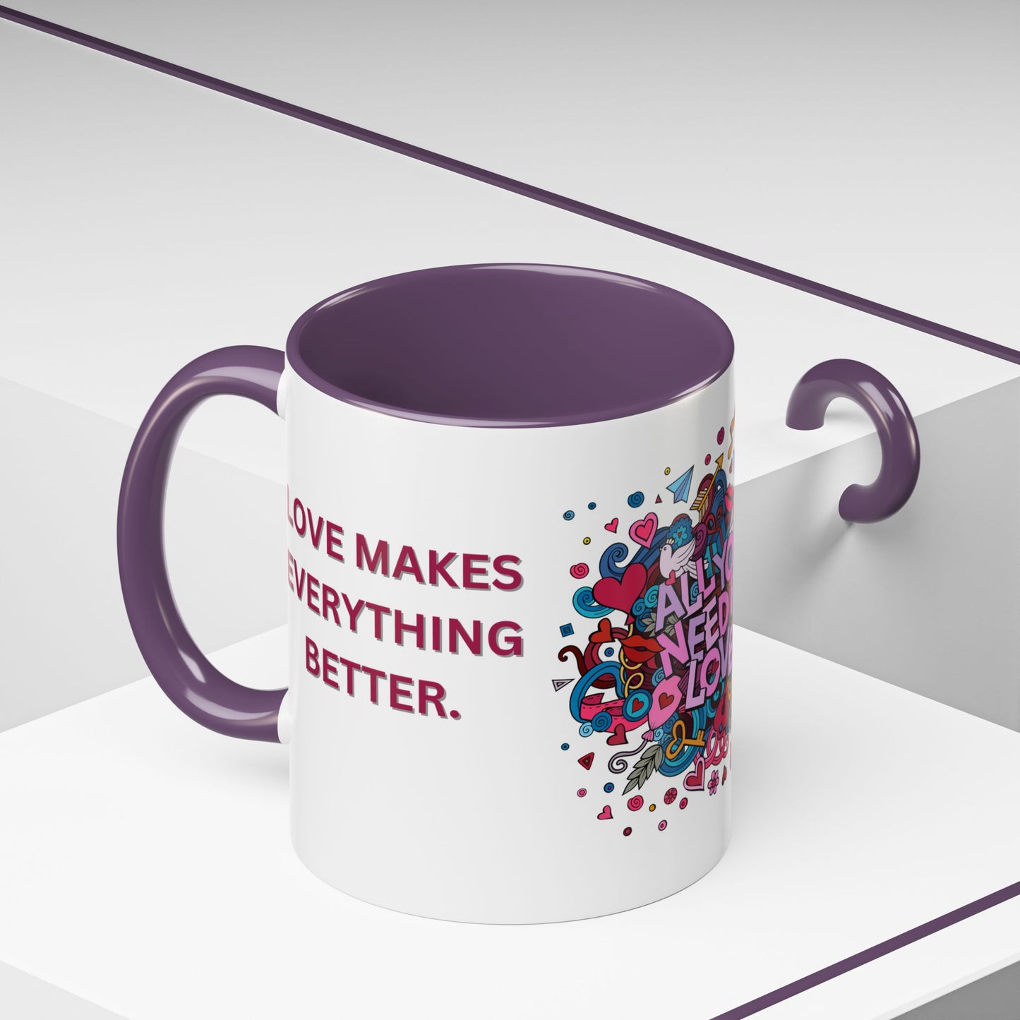 All You Need is Love - Accent Coffee Mug (11, 15oz) - 11430