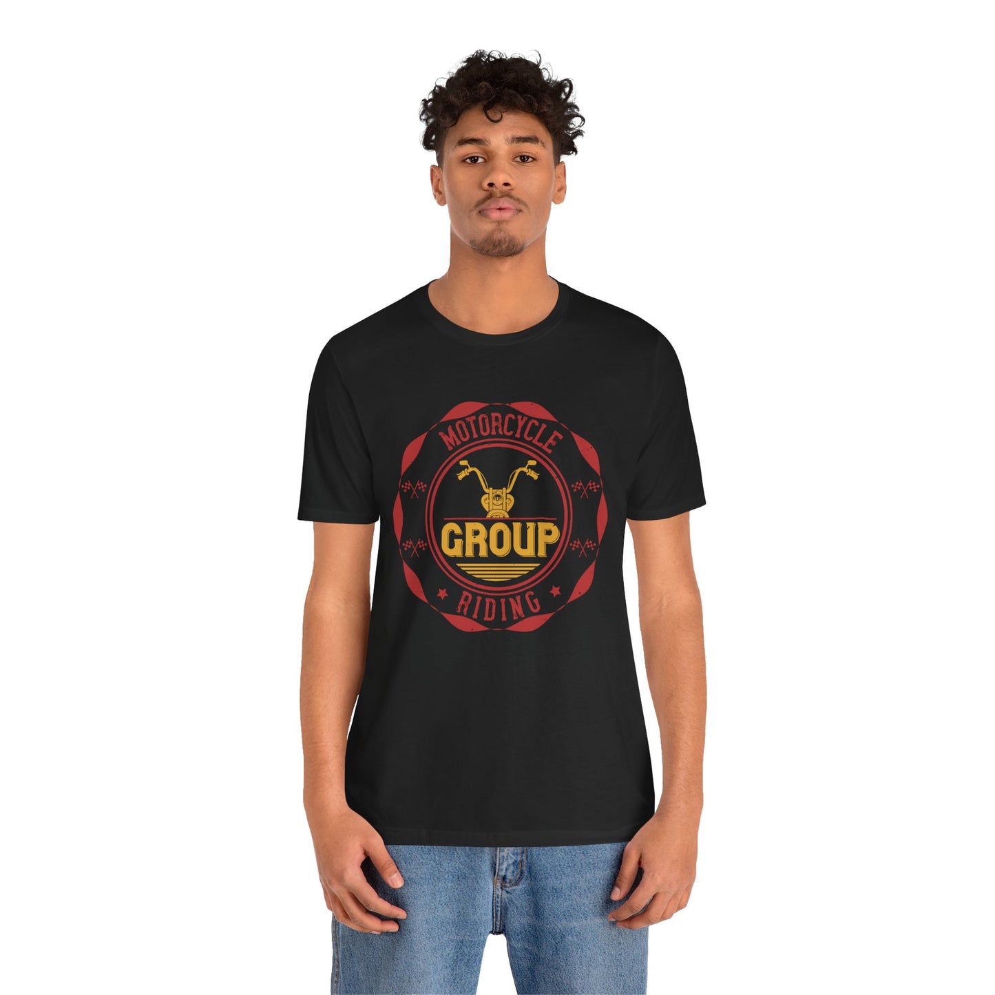 Motorcycle Group Riding - Unisex Jersey Short Sleeve Tee