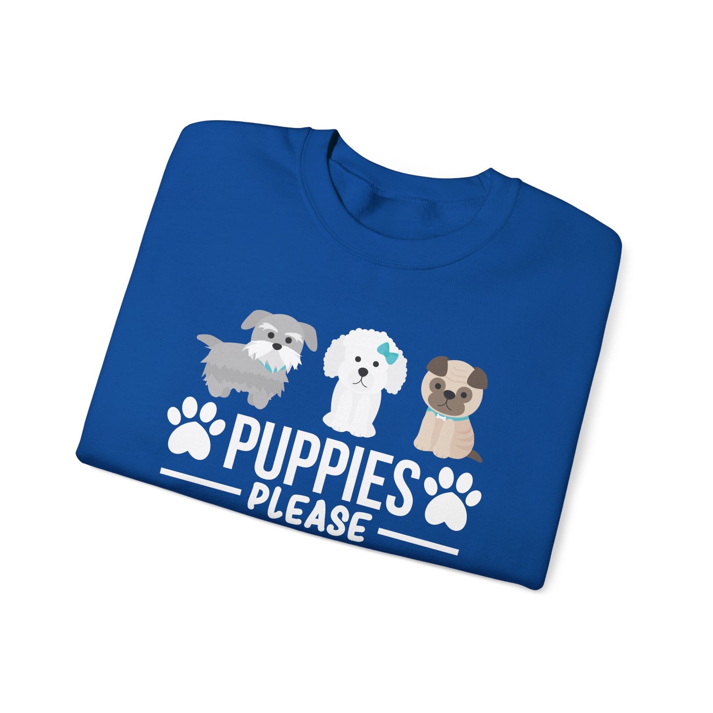 Puppies, Please - Unisex Heavy Blend™ Crewneck Sweatshirt