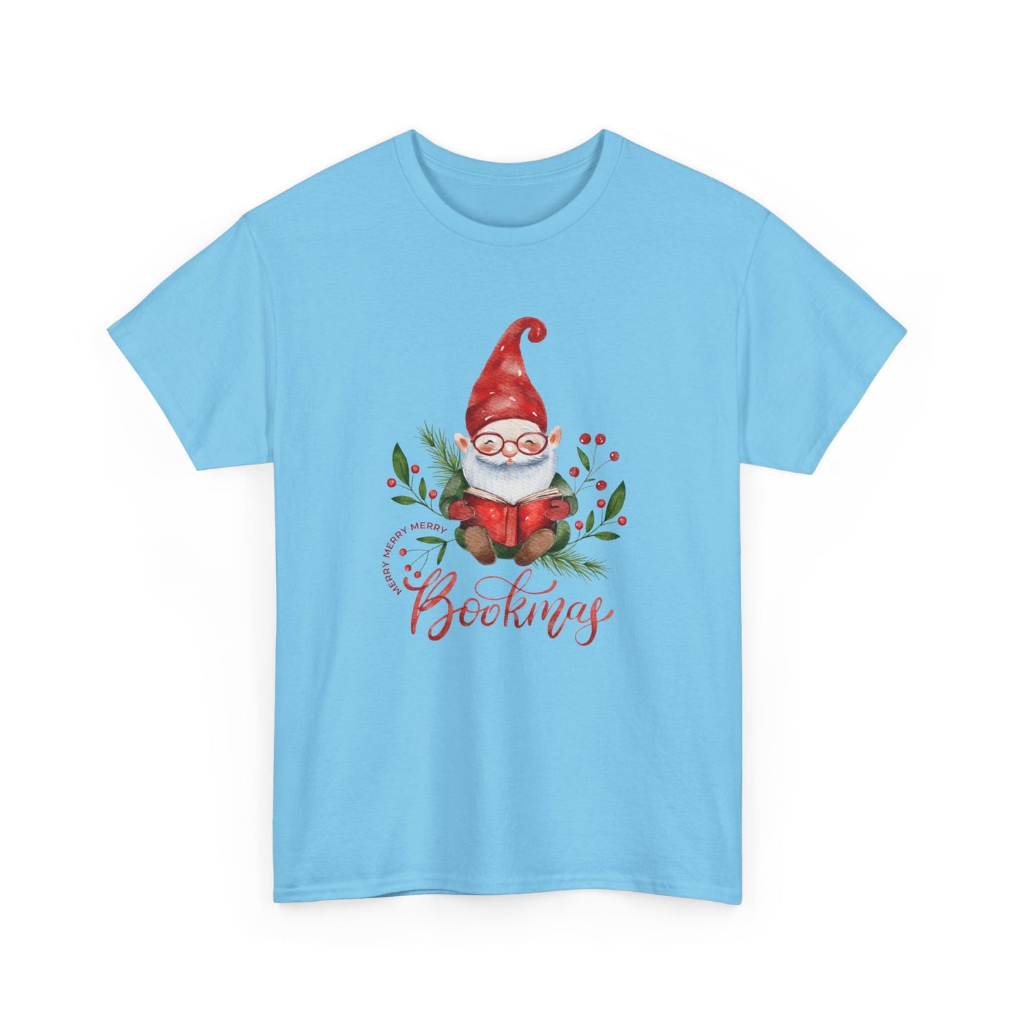 Gnome, Bookmas - Unisex Heavy Cotton Tee - 10771