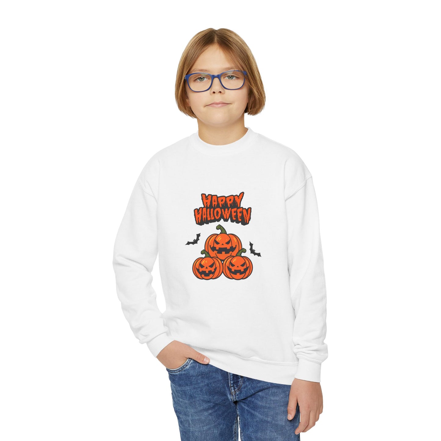 Happy Halloween - Youth Crewneck Sweatshirt