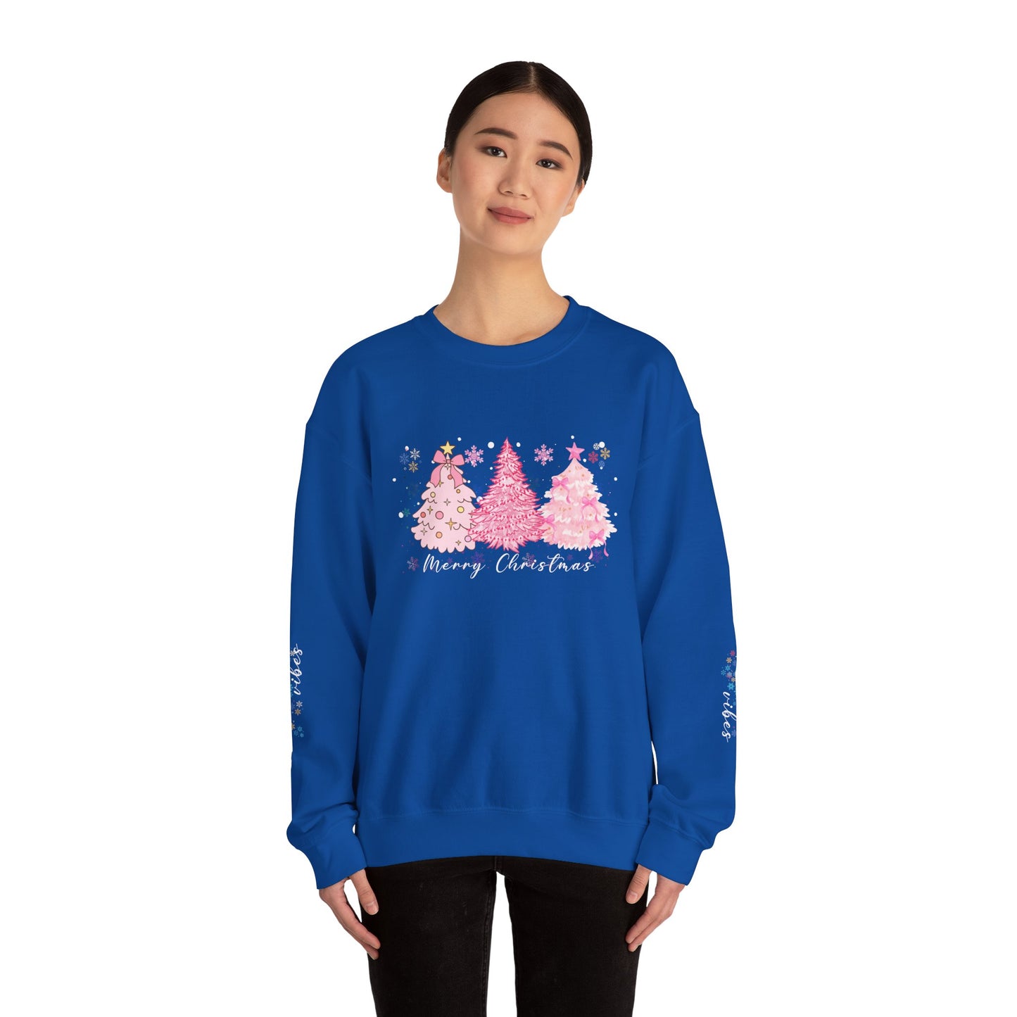 Pink Christmas Trees - Unisex Heavy Blend™ Crewneck Sweatshirt - 10334