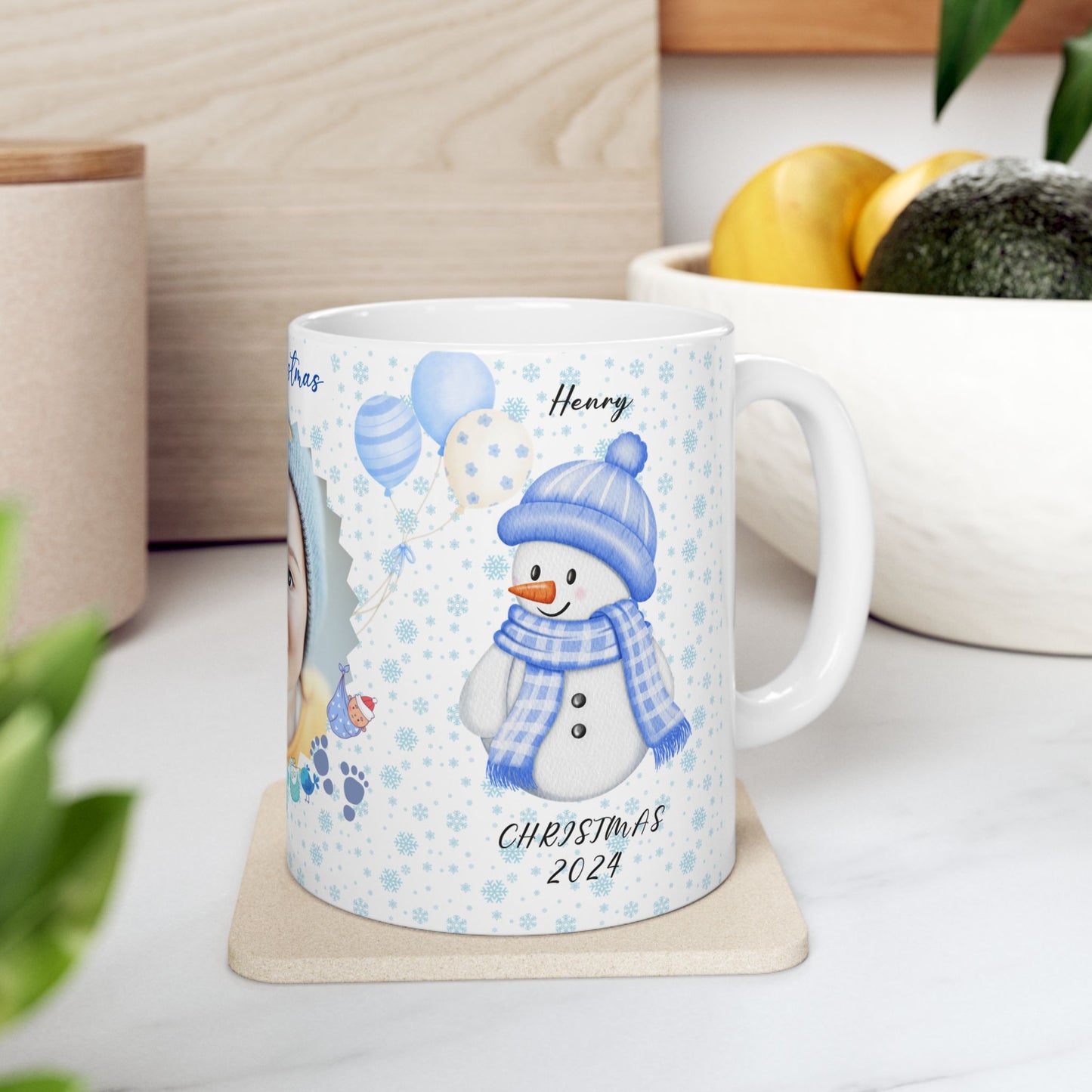 First Christmas. Baby Boy, Customizable - Ceramic Mug, (11oz, 15oz) - 10000