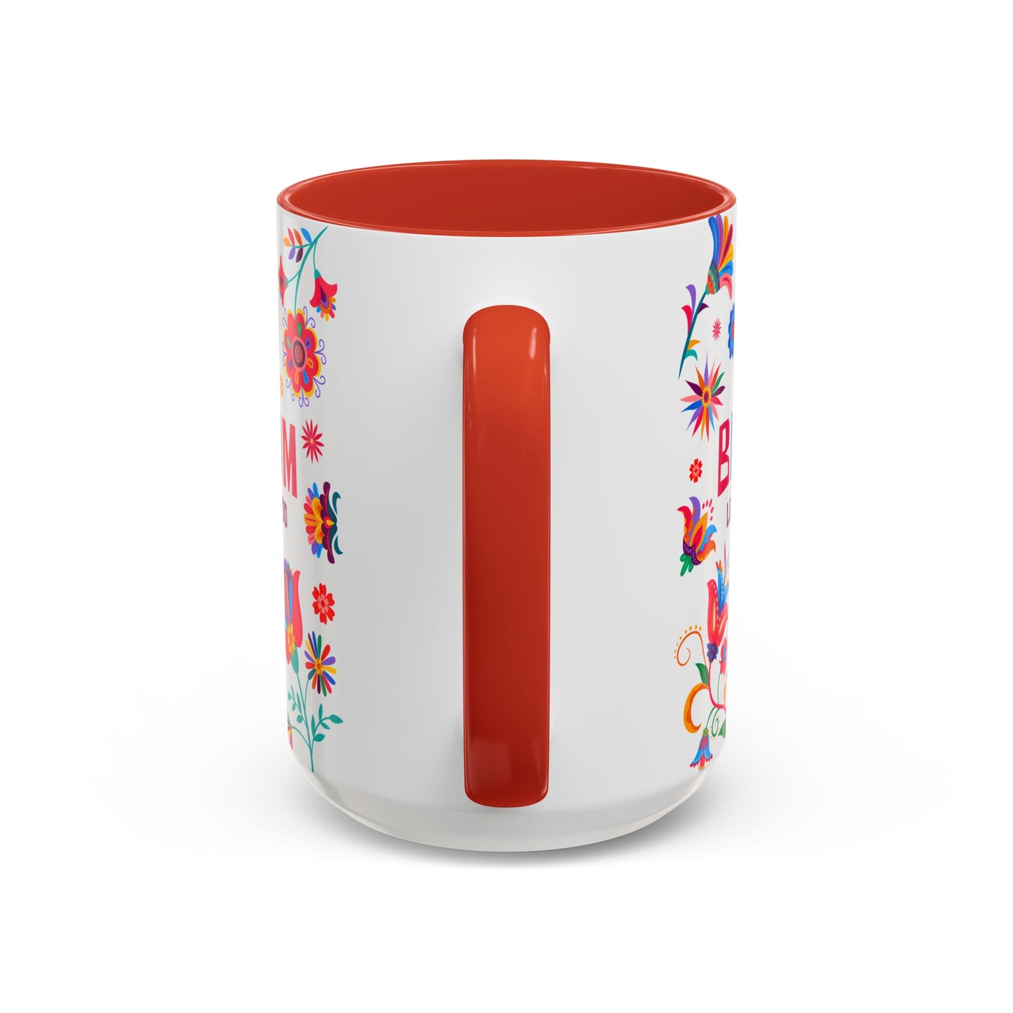Colorful Floral Accent Coffee Mug - Bloom Life is Good - 14082