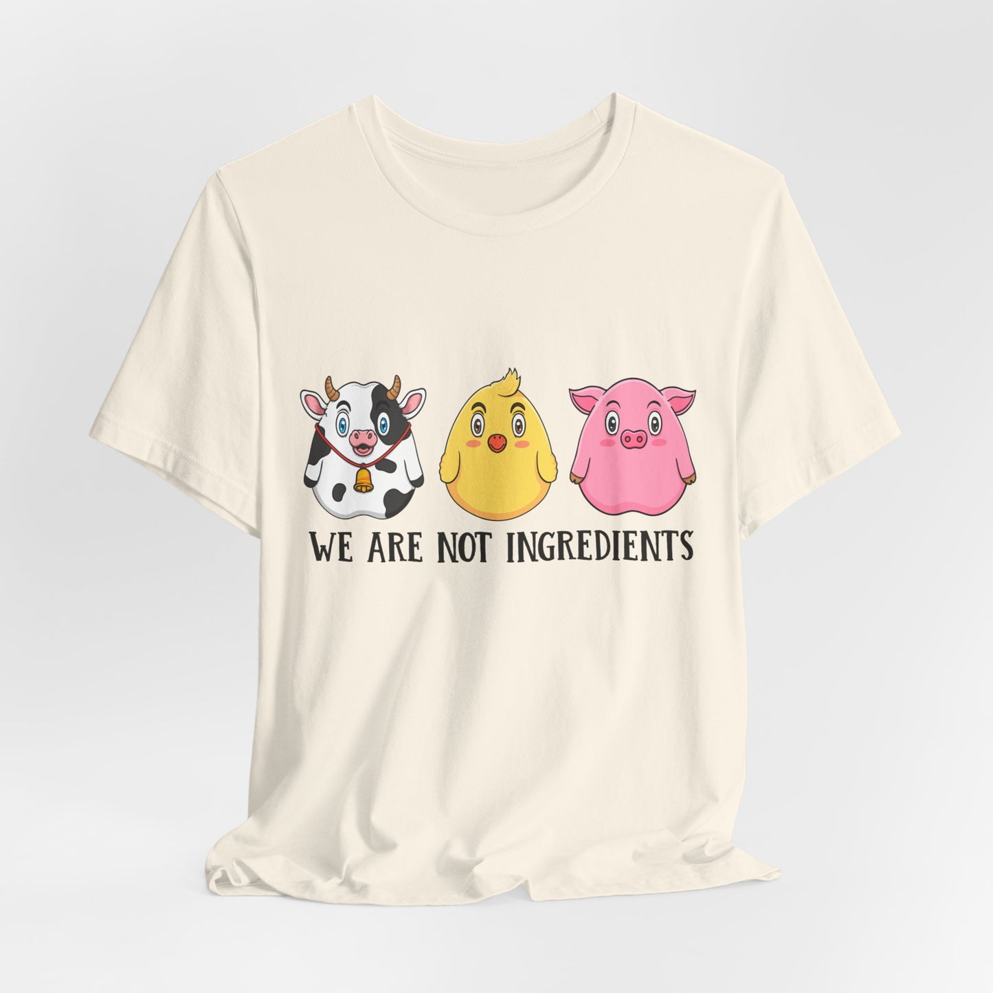 Vegan: We Are Not Ingredients - Unisex Jersey Short Sleeve Tee