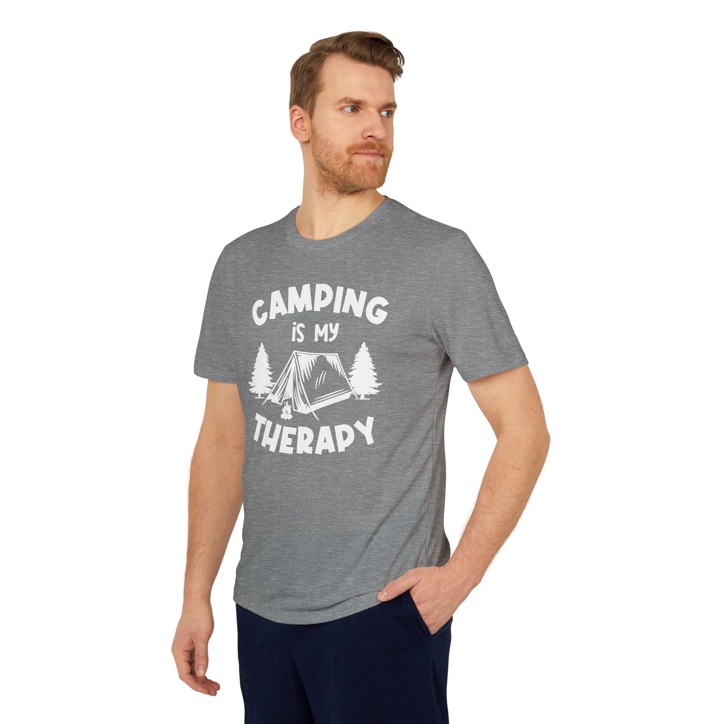 Camping Is My Therapy - Adidas Unisex Sport T-shirt