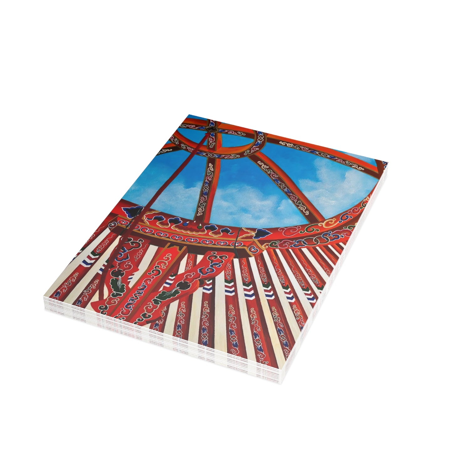 Mongol Yurt Top - Postcard Bundles (envelopes included)