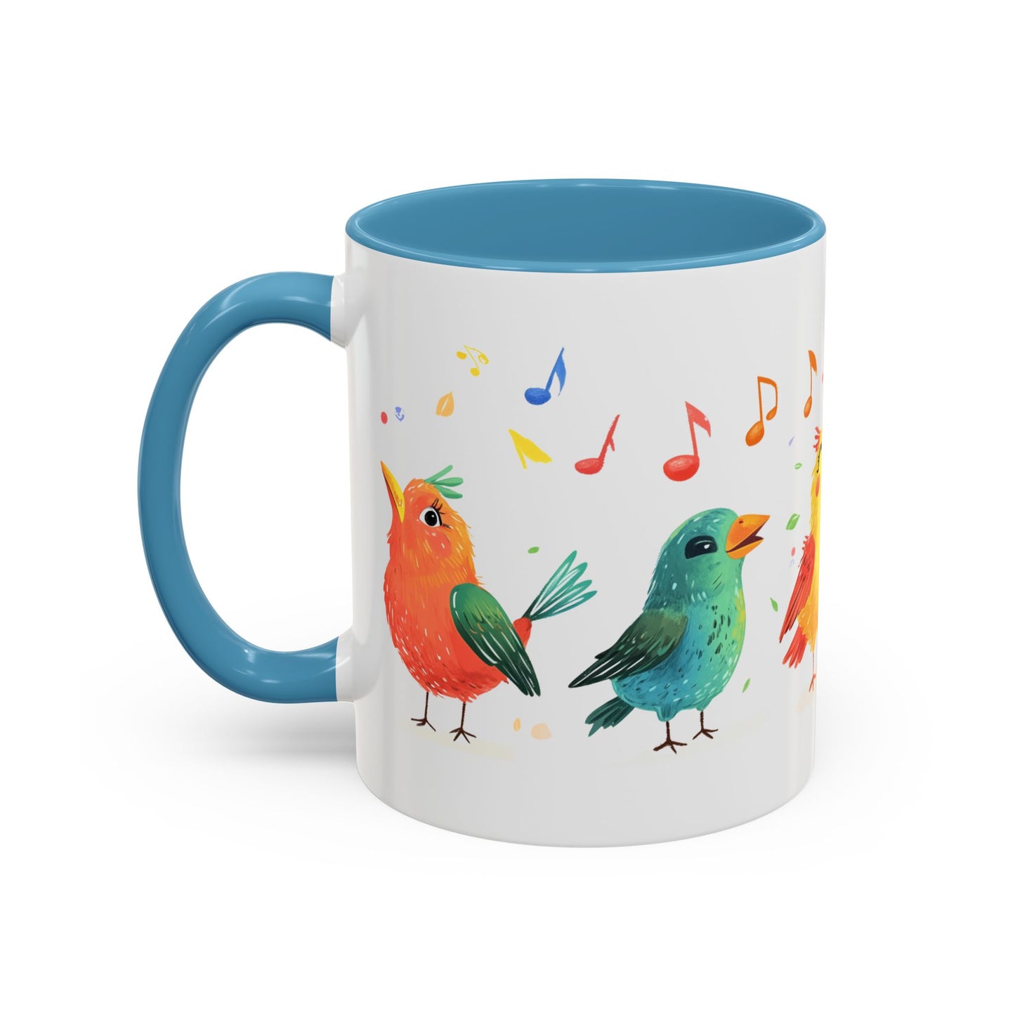 Colorful Birds - Accent Coffee Mug (11, 15oz)