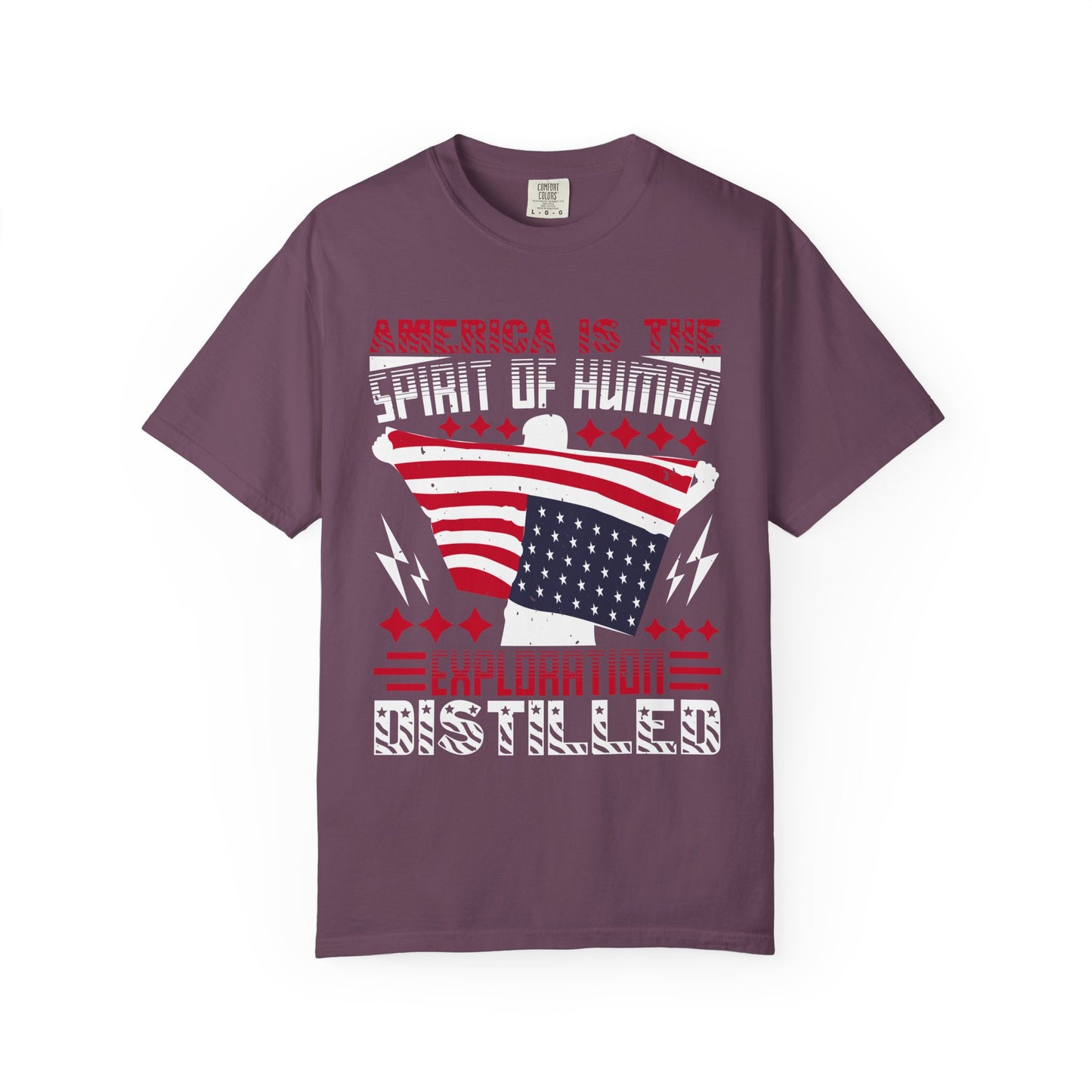 Patriotic Unisex T-Shirt - Spirit of Human Exploration, Independence Day Gift, July 4th Celebration Wear, American Pride Tee - 13792