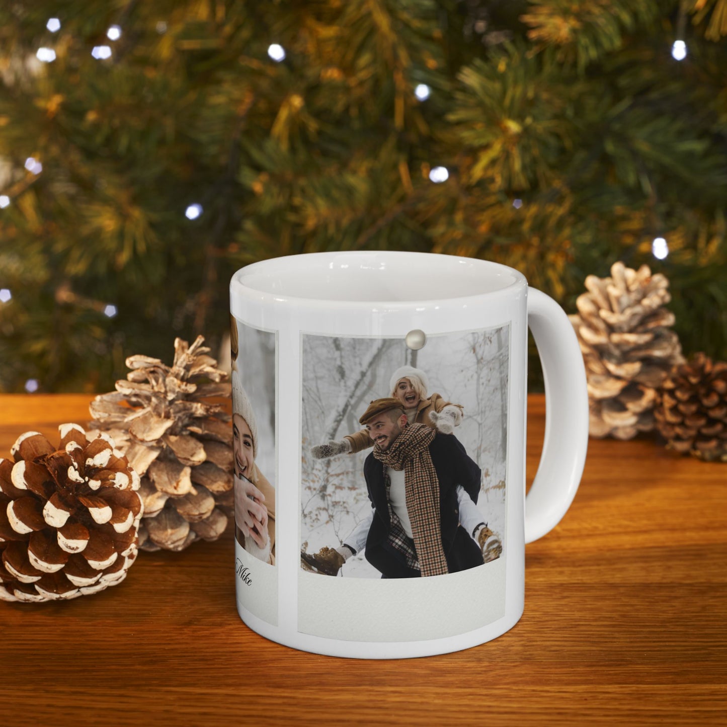 Ann & Mike, Photos, Customizable - Ceramic Mug, (11oz, 15oz) - 10861