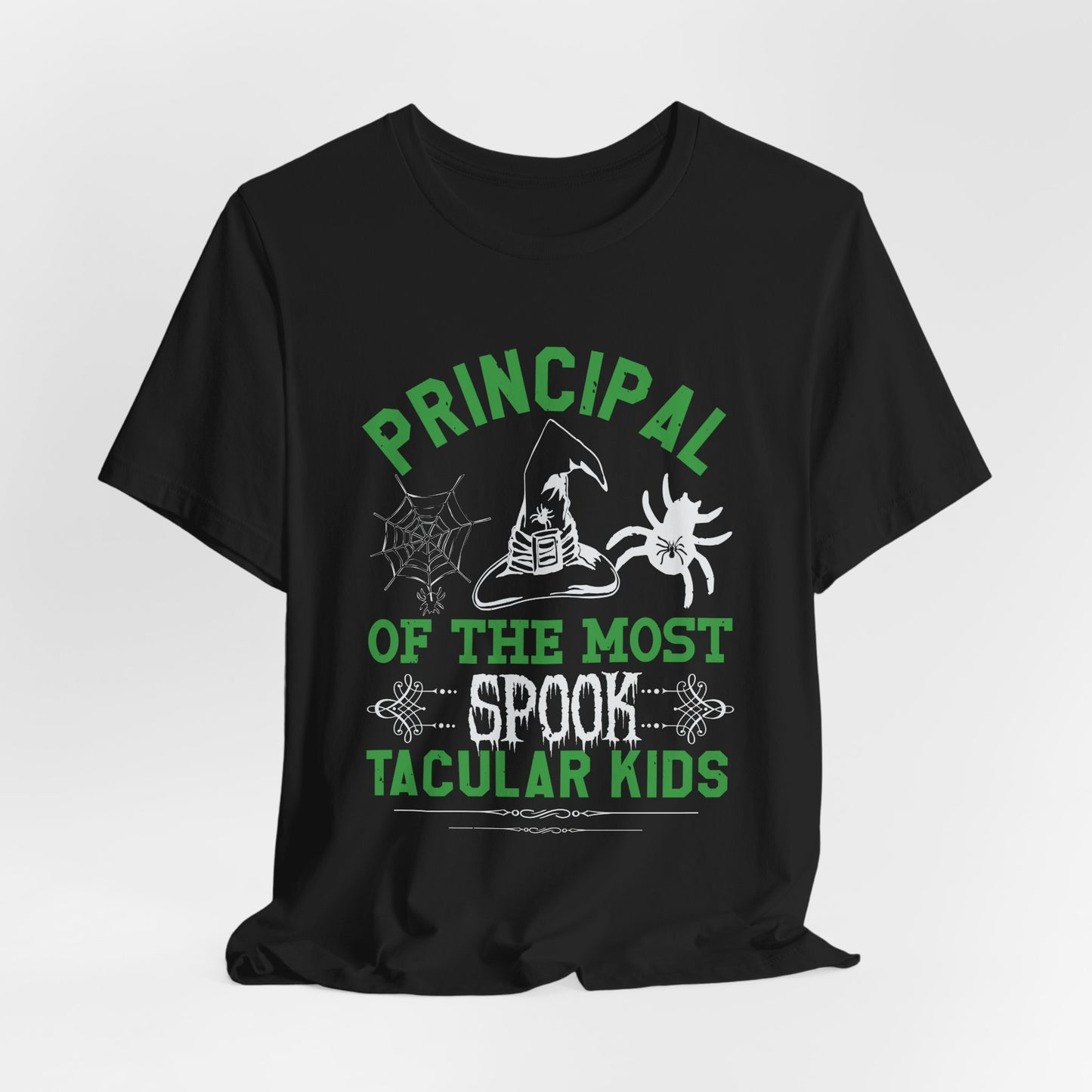 Principal of the Most Spook-Tacular Kids - Unisex Jersey Short Sleeve Tee - 12484