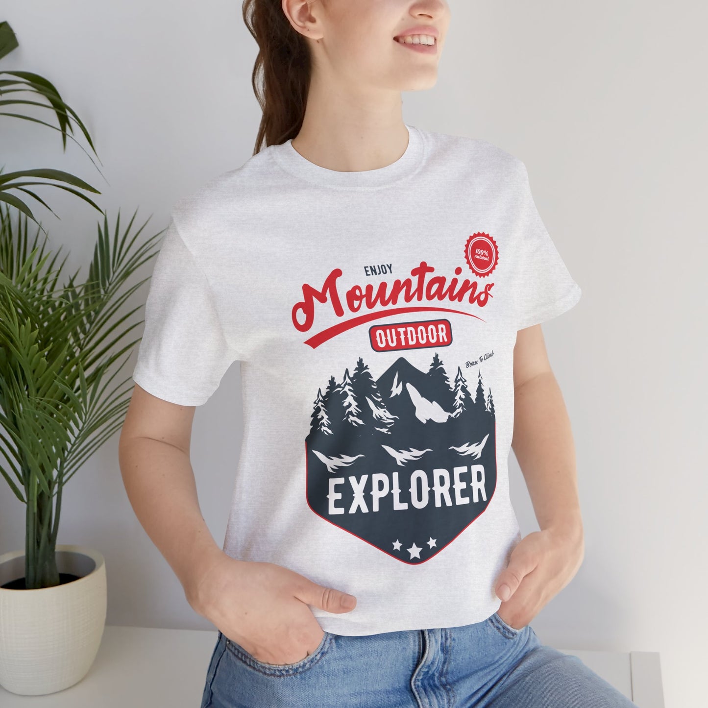 Enjoy Mountains, Outdoor Explorer - Unisex Jersey Short Sleeve Tee - 12592