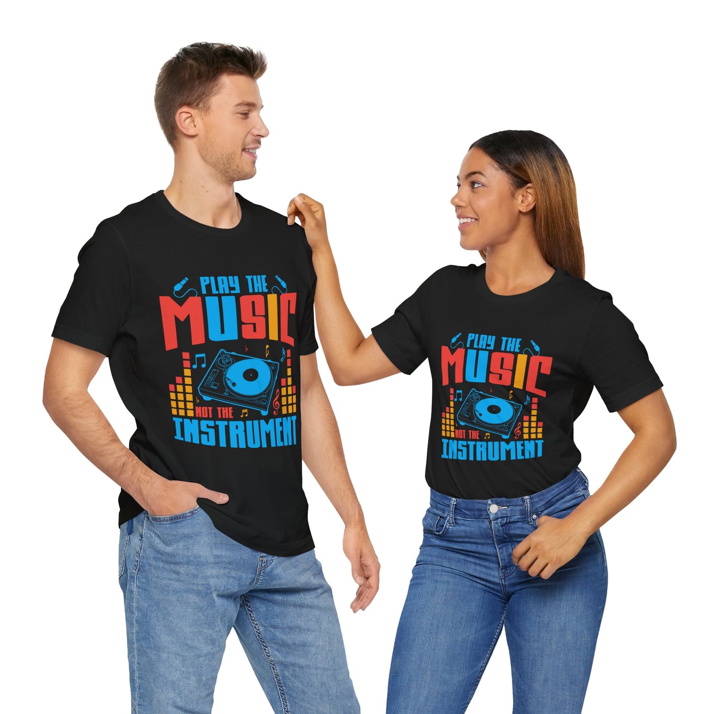 Play The Music Instrument - Unisex Jersey Short Sleeve Tee - 11934