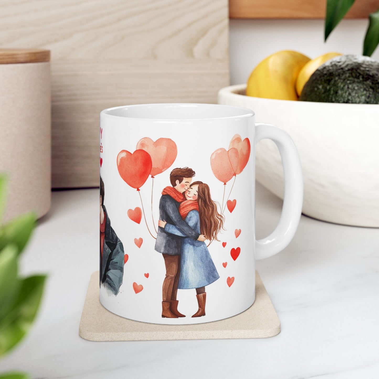 Happy Valentine's Day - Ceramic Mug, (11oz, 15oz) - 11592