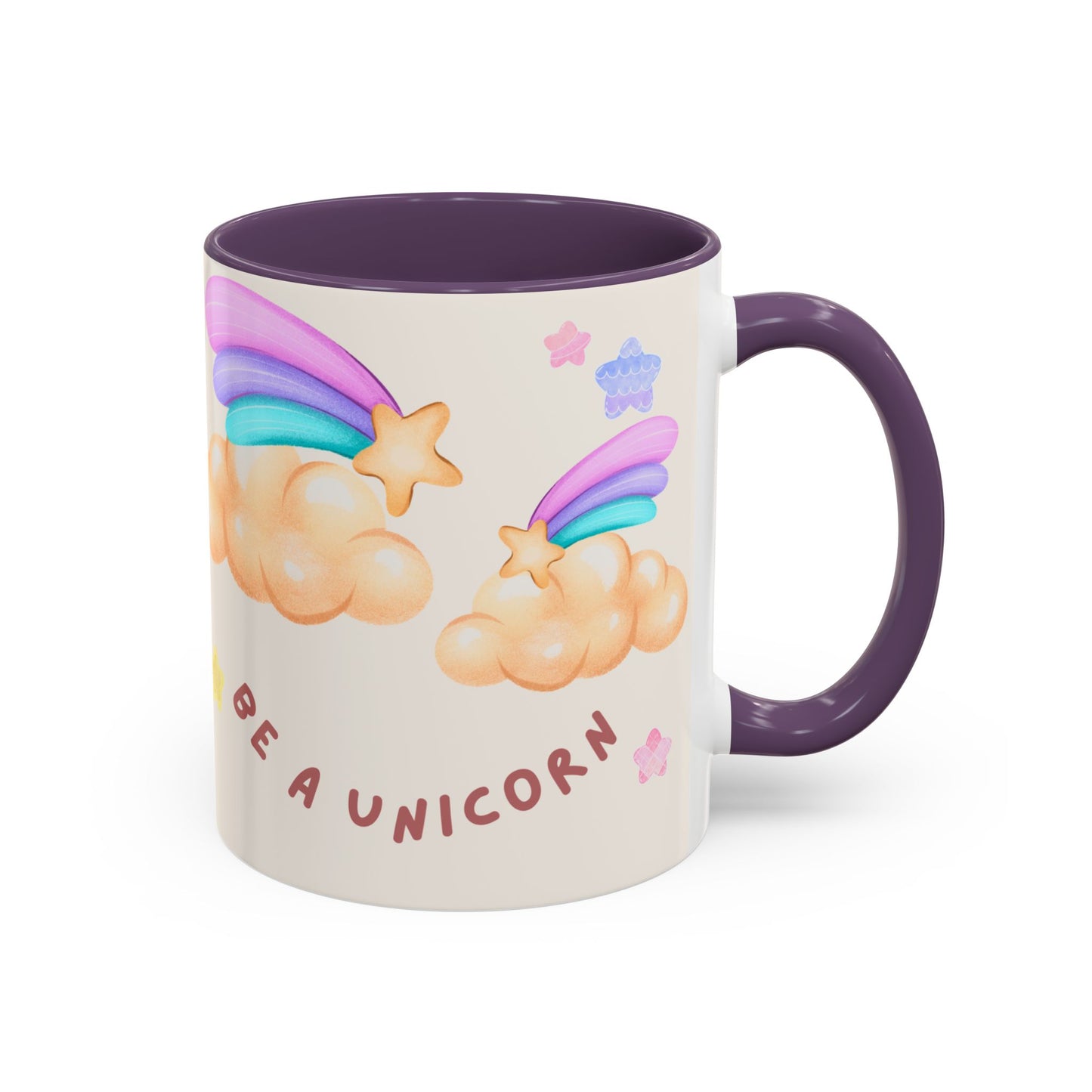 Normal is Boring, Be A Unicorn - Accent Coffee Mug (11, 15oz) - 11084