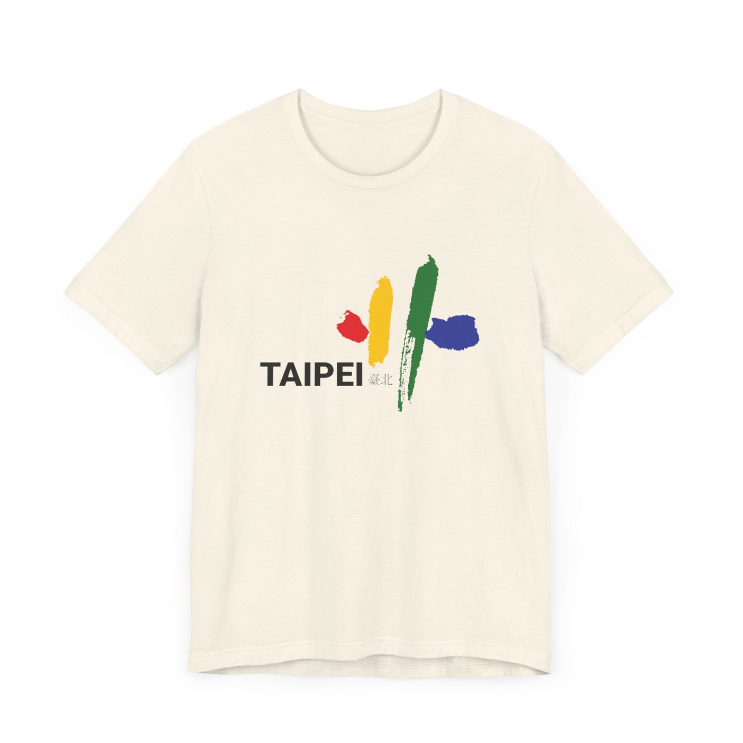 Taipei Artistic Unisex Tee - Colorful Graphic Short Sleeve Shirt - 12245
