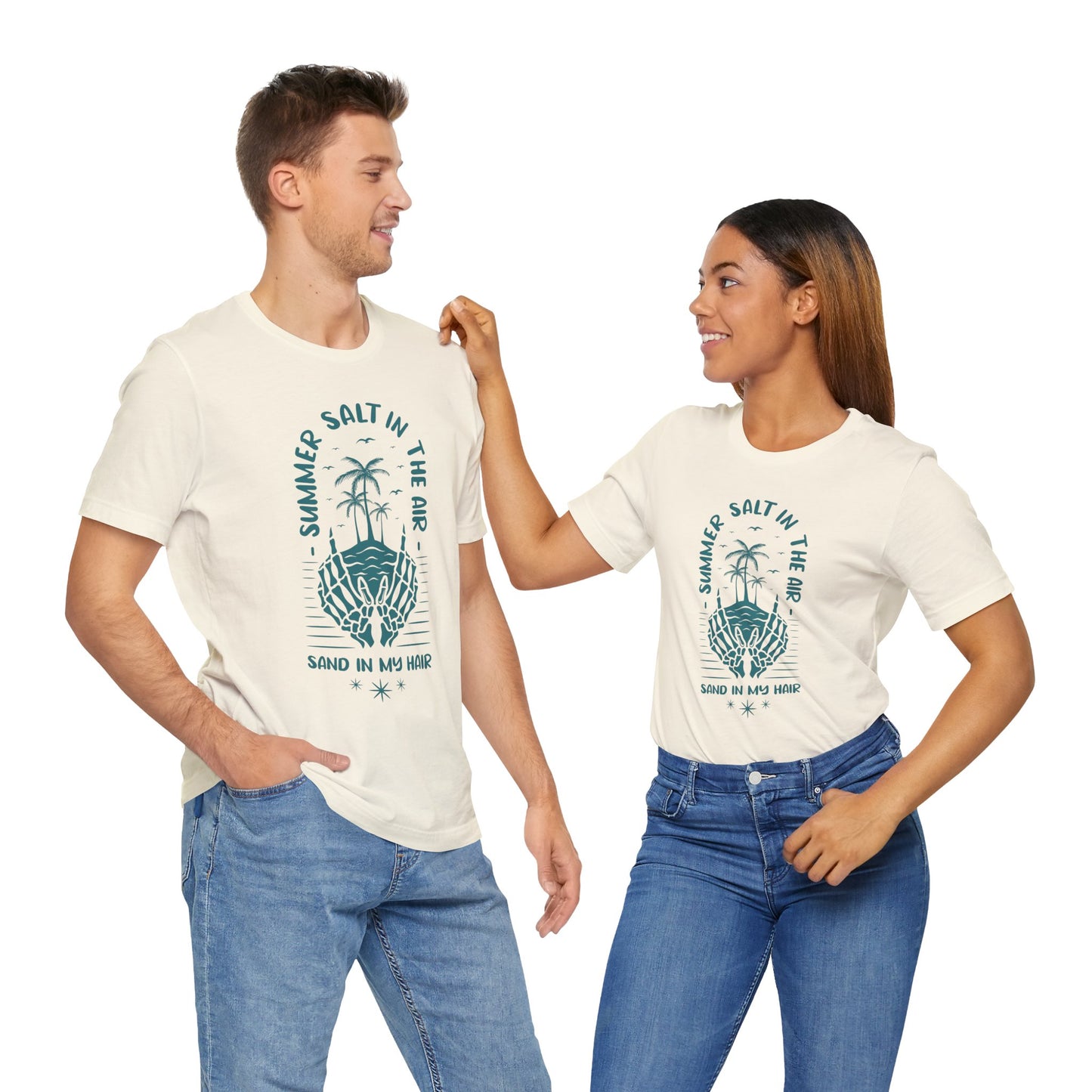 Summer Salt In The Air, Sand In My Hair - Unisex Jersey Short Sleeve Tee - 13119