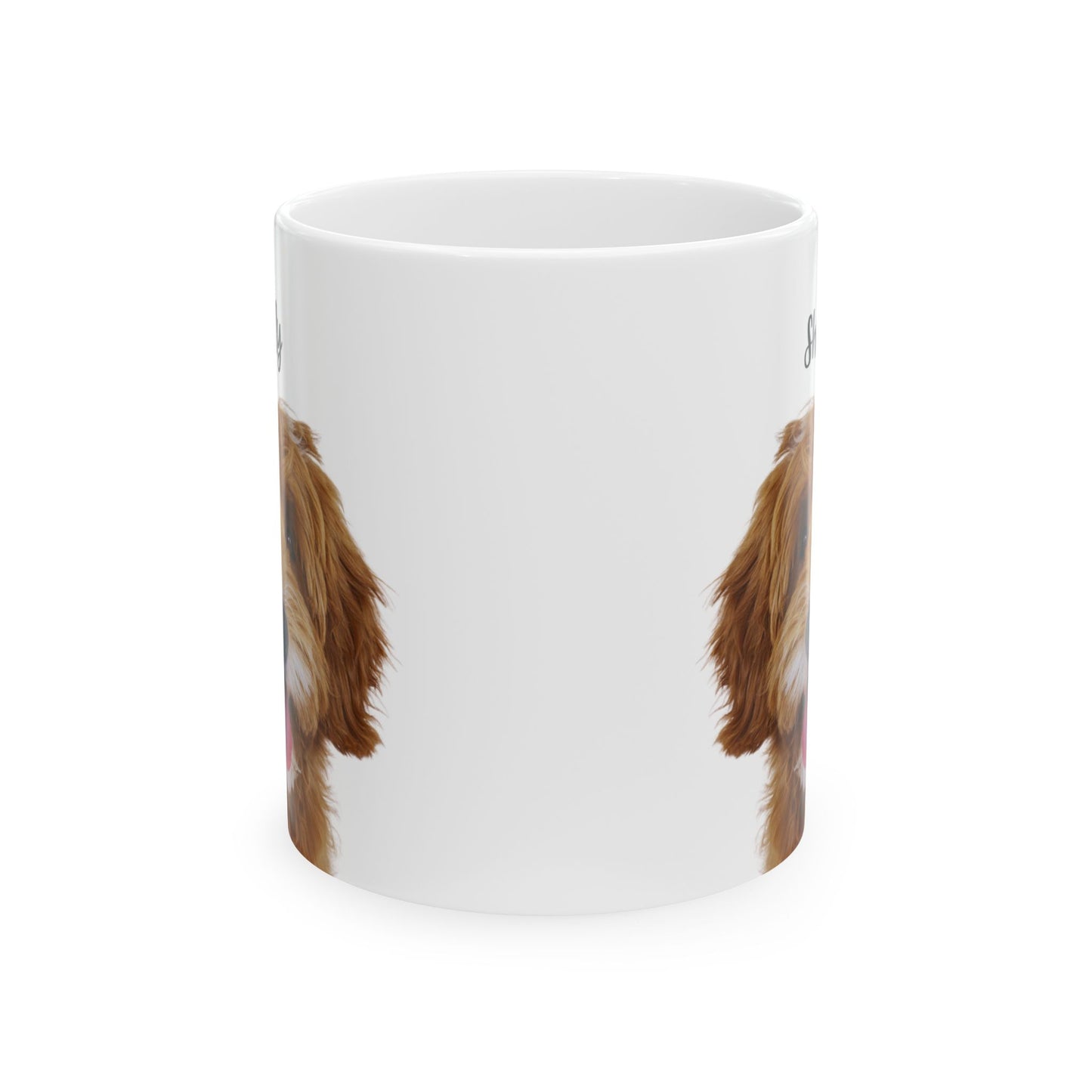 Personalized Dog Lover's Ceramic Mug - Cute Pet Gift for Coffee, Tea, Dog-Themed Home Decor - 14156