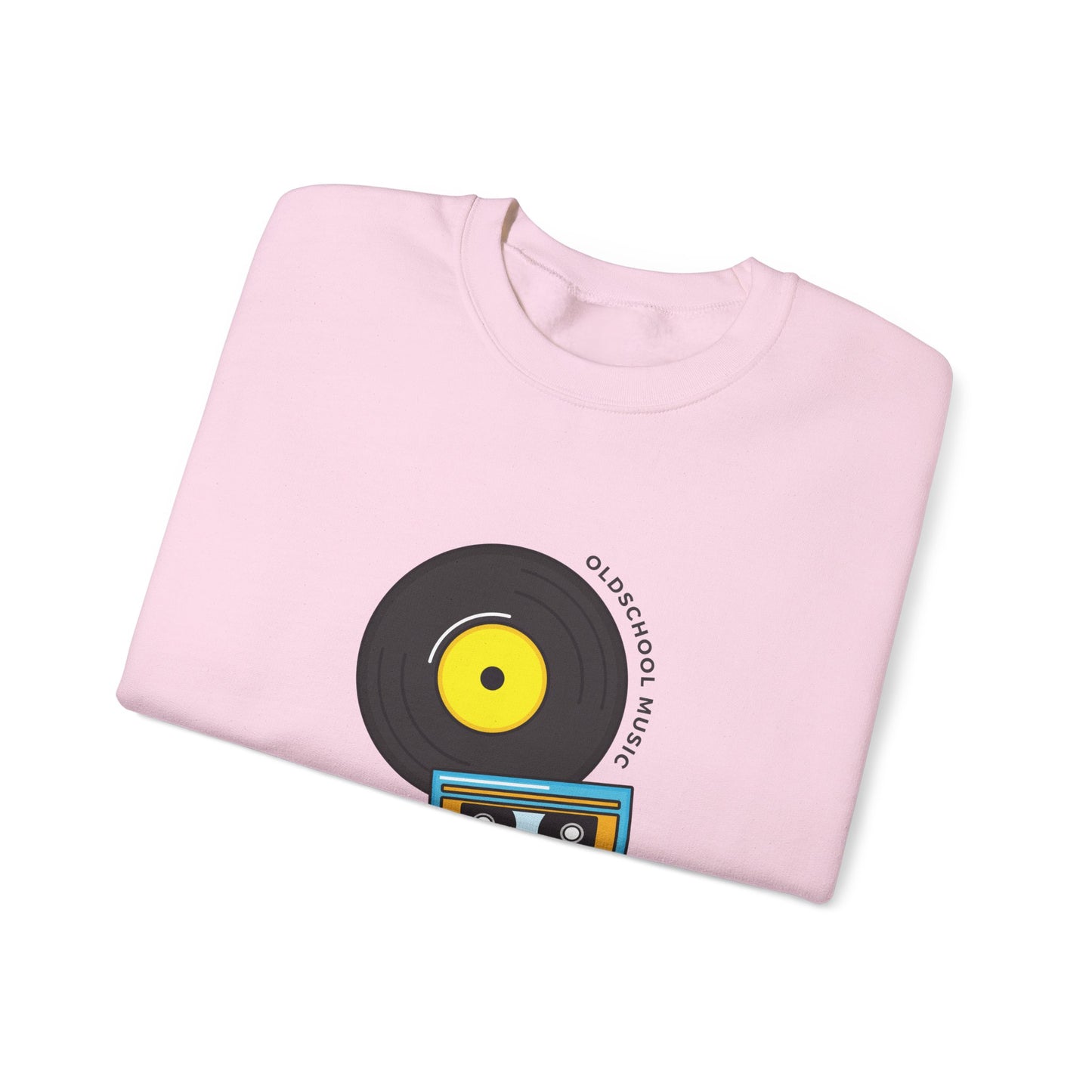 Record & Cassette, Old School Music - Unisex Heavy Blend™ Crewneck Sweatshirt - 11273