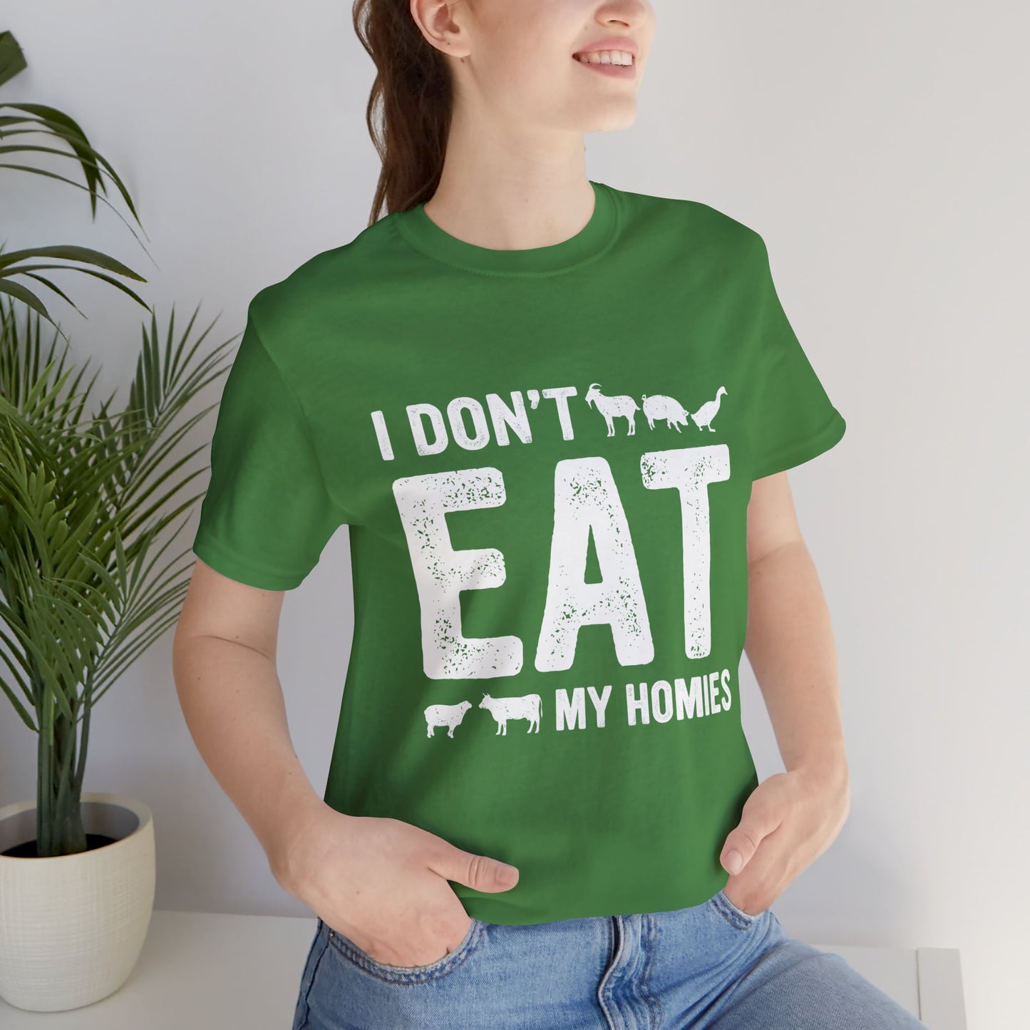 Vegan: TI Don't Eat My Homies - Unisex Jersey Short Sleeve Tee