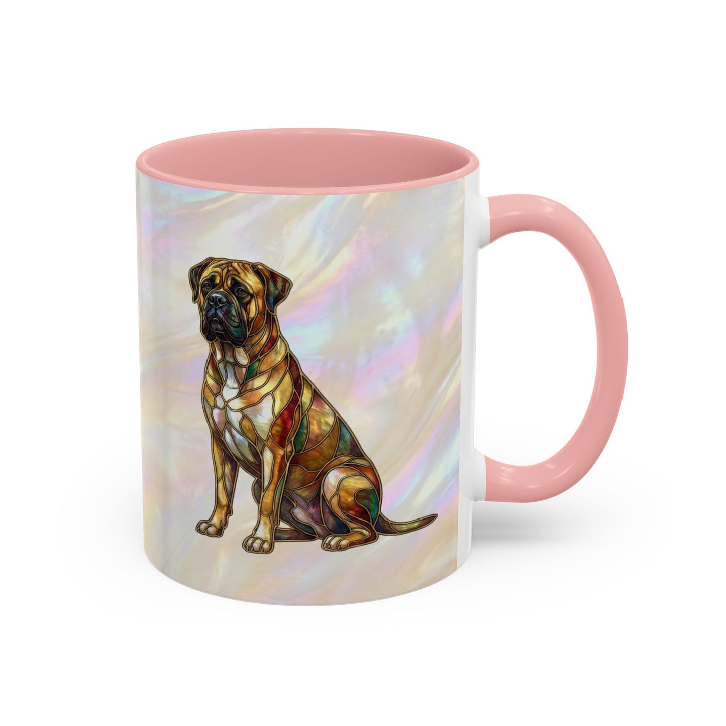 Bull Mastiff Accent Coffee Mug -Stained Glass Style (11/15oz) 14622