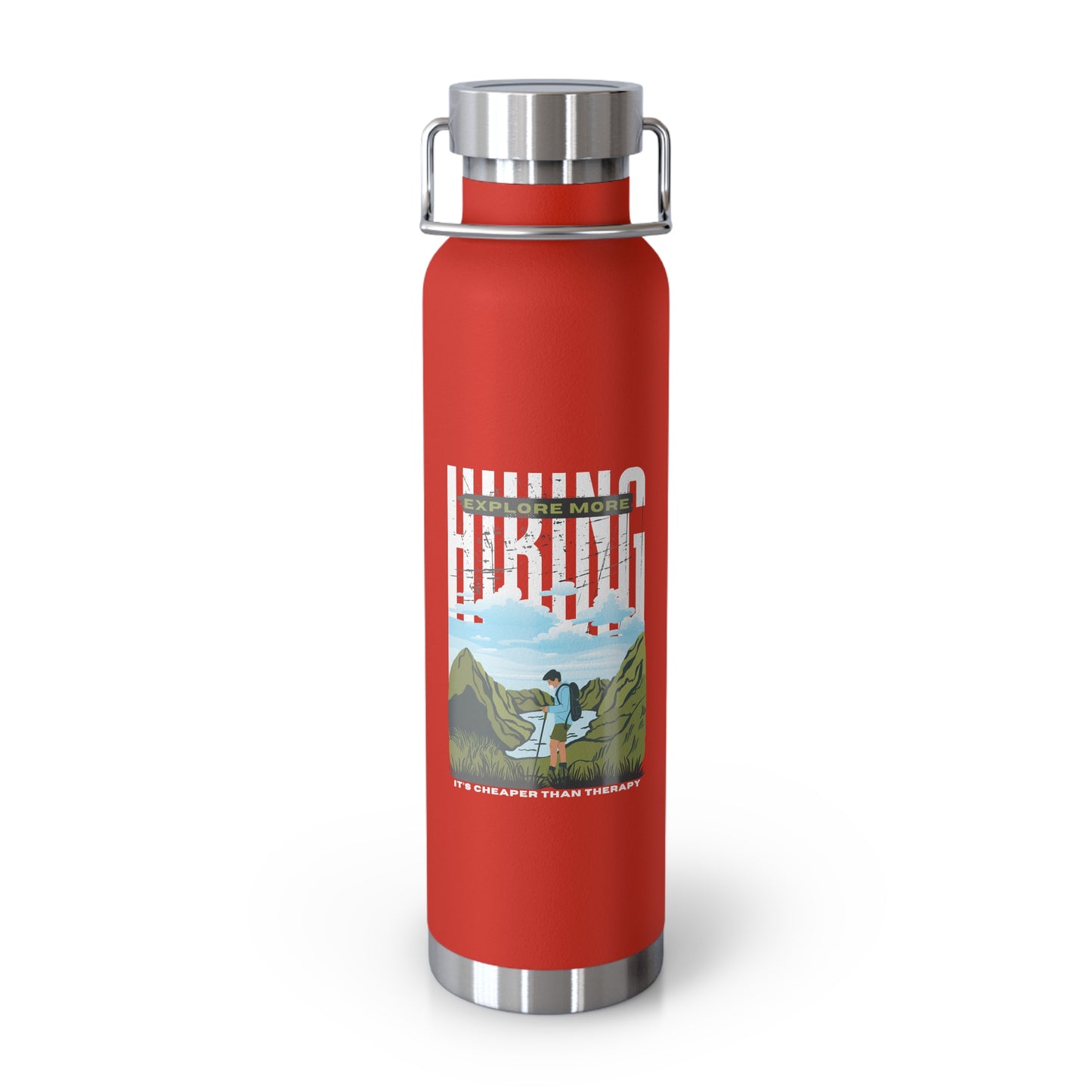 Explore Mode, Hiking - Copper Vacuum Insulated Bottle, 22oz - 10748