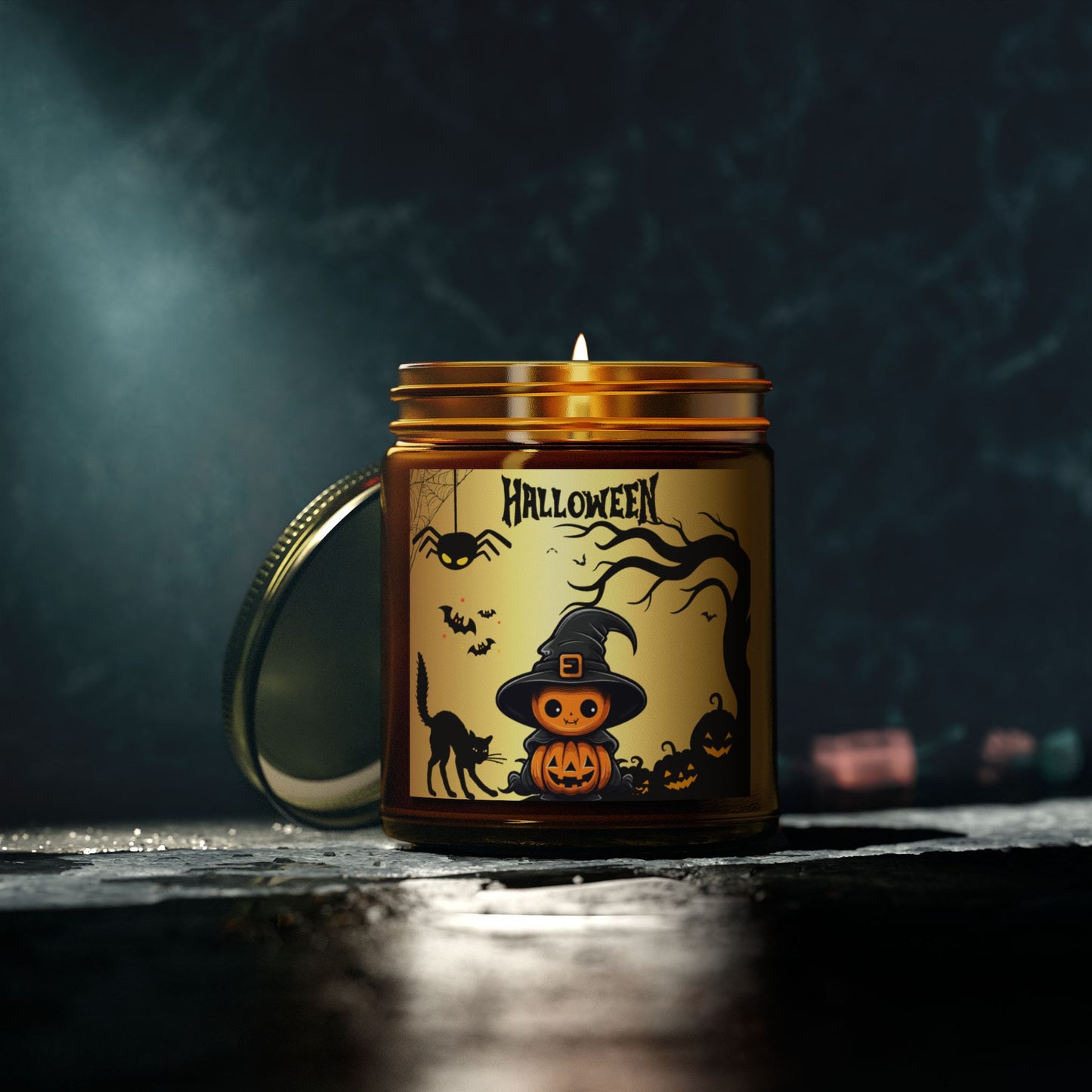 Pumpkin Spice Enchantment - Scented Coconut Apricot Candles (4oz, 9oz)