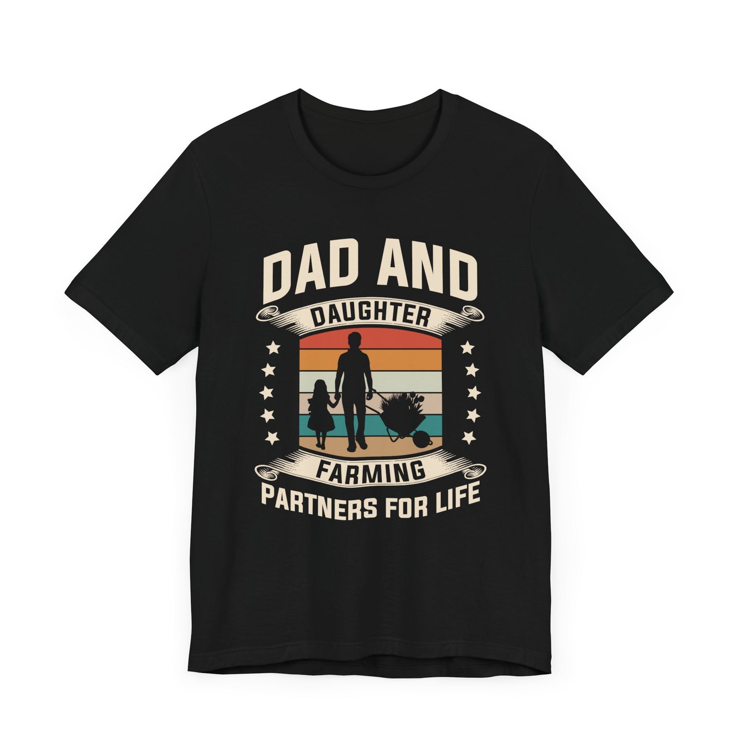 Dad & Daughter, Farming Partners For Life - Unisex Jersey Short Sleeve Tee