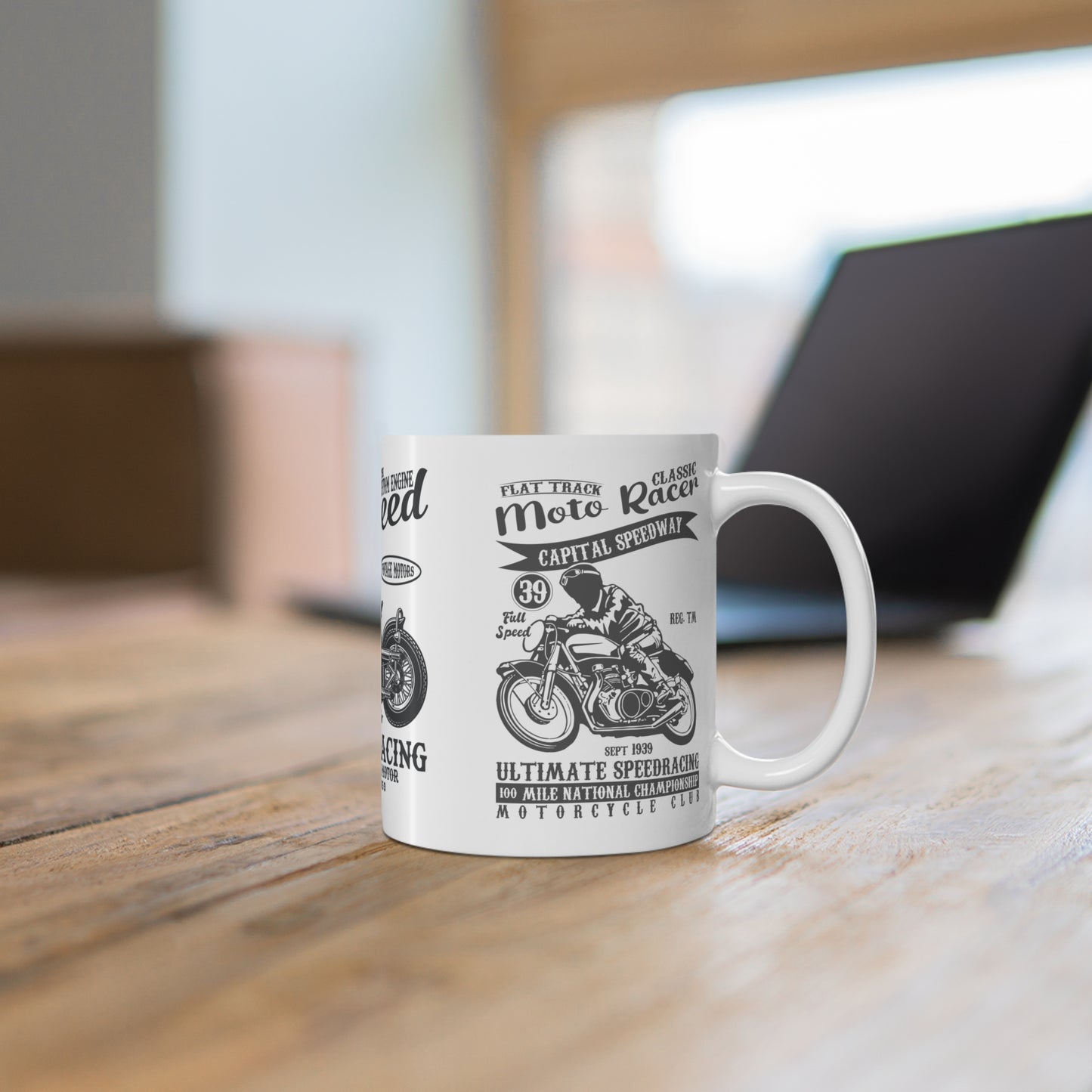 Full Speed, Vintage Motor - Mug 11oz