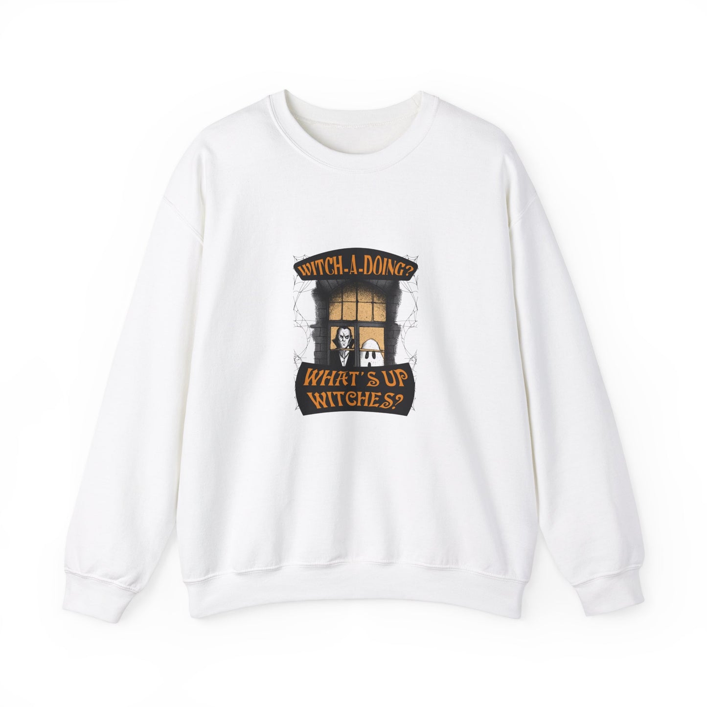 What's Up Witches? - Unisex Heavy Blend™ Crewneck Sweatshirt