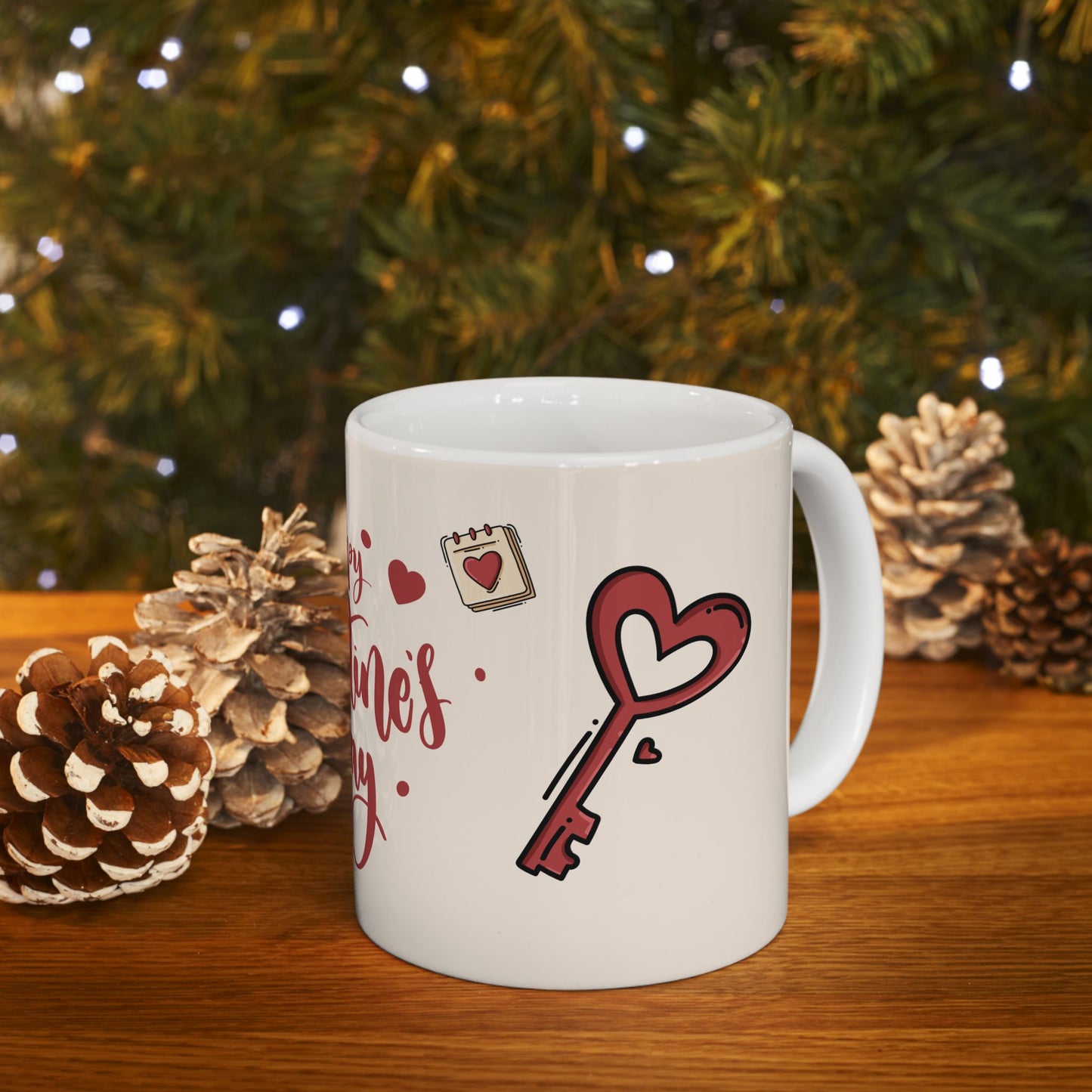 Happy Valentine's Day - Ceramic Mug, (11oz, 15oz) - 11016