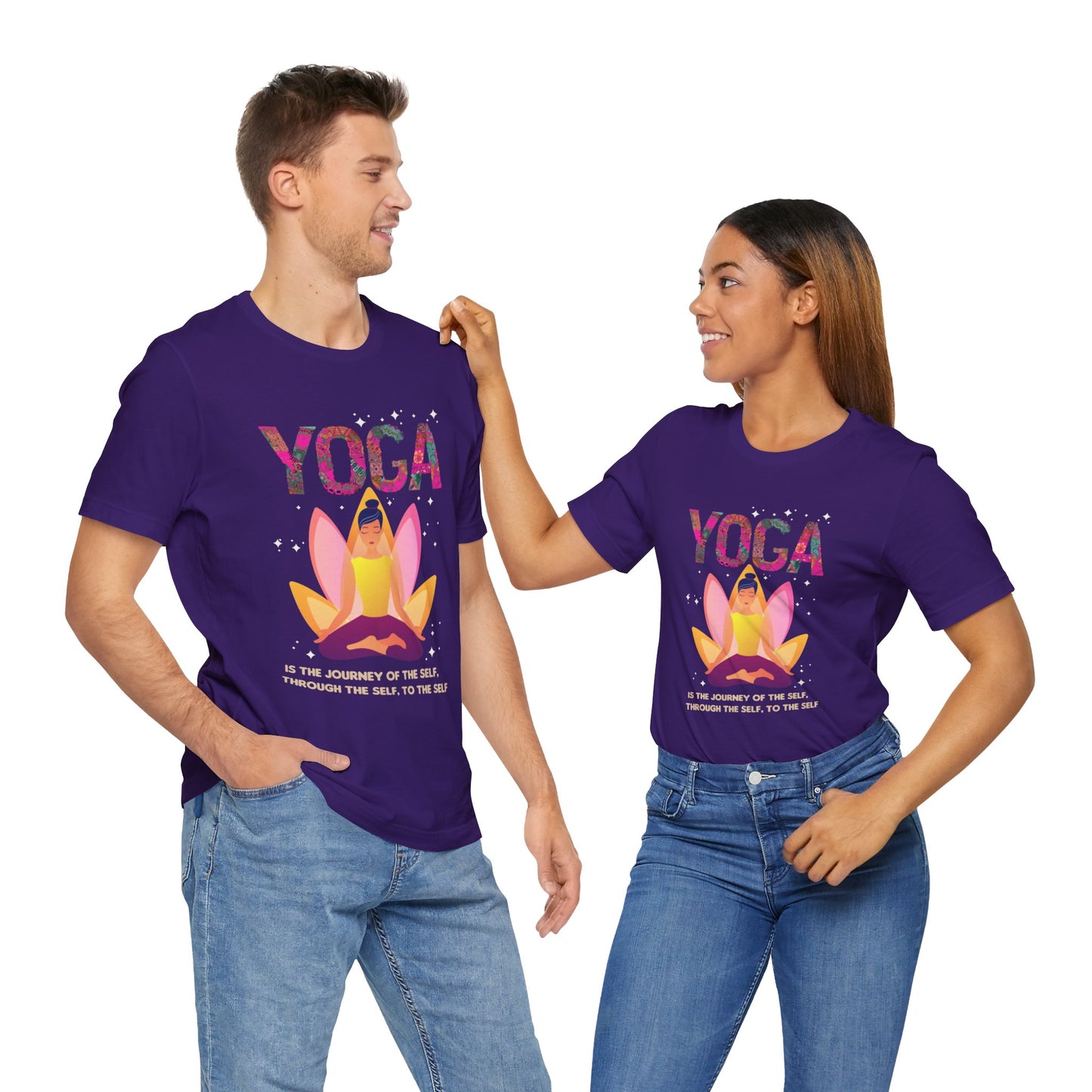 Yoga Is The Journey Of The Self Through The Self To The Self - Unisex Jersey Short Sleeve Tee