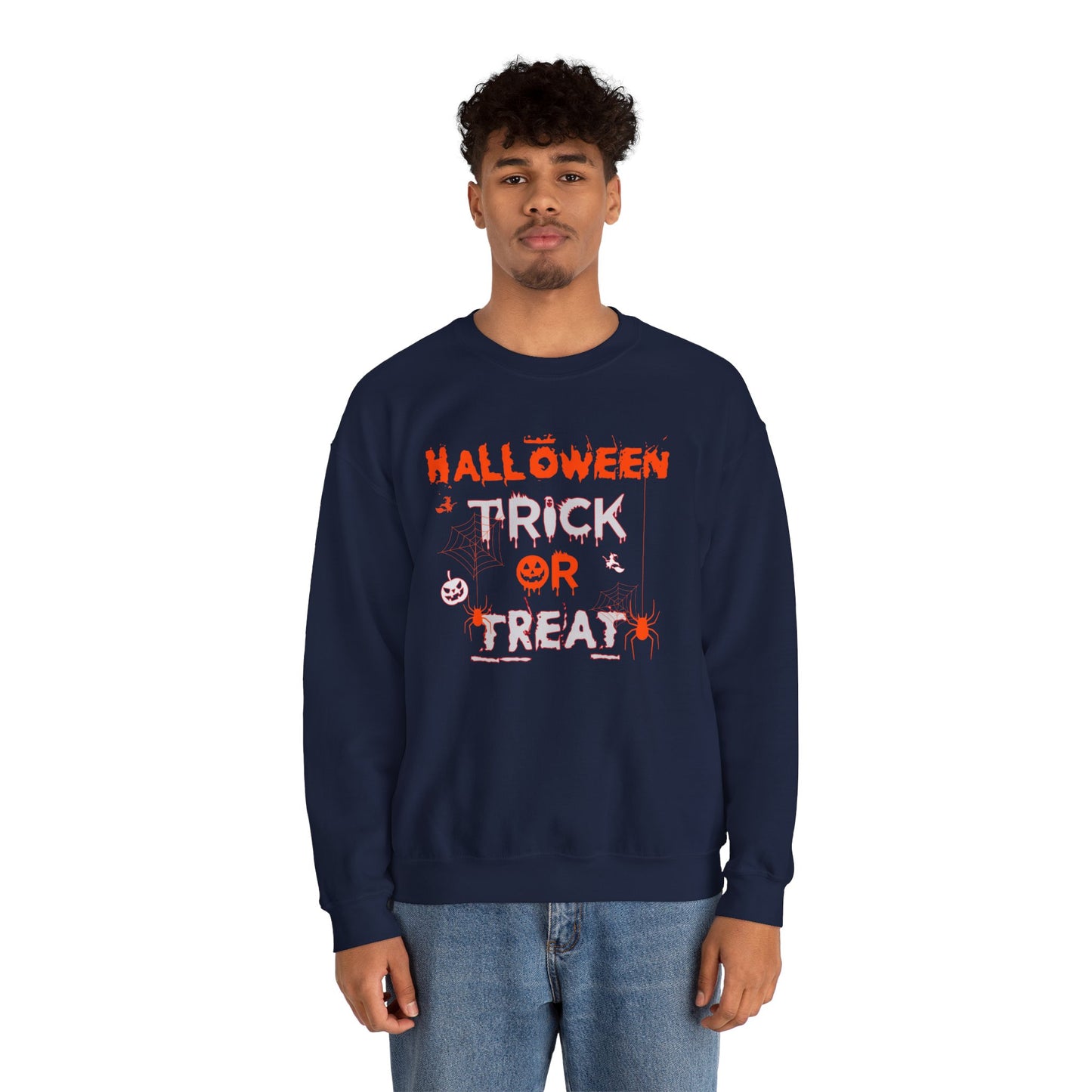 Halloween Trick Or Treat - Unisex Heavy Blend™ Crewneck Sweatshirt