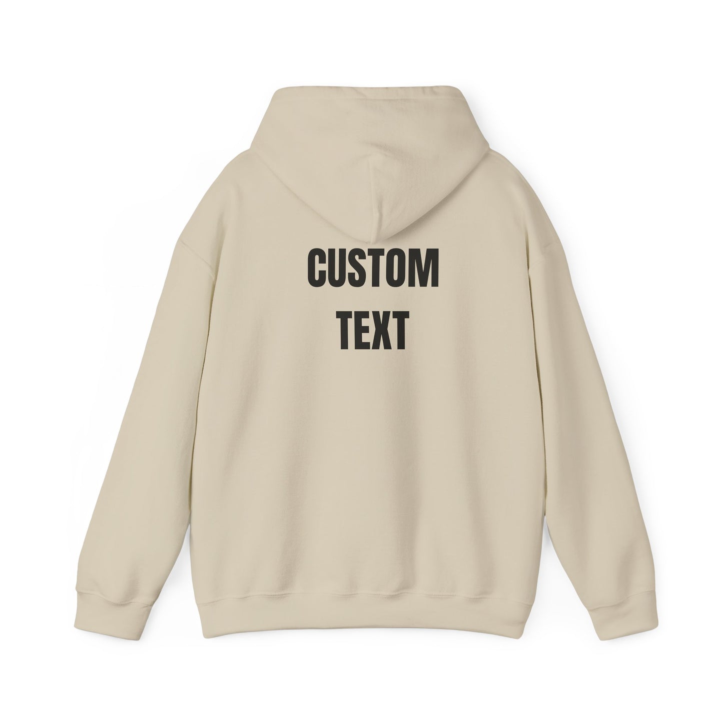 Custom Text Hoodie – Personalized Minimalist Pullover - 14683