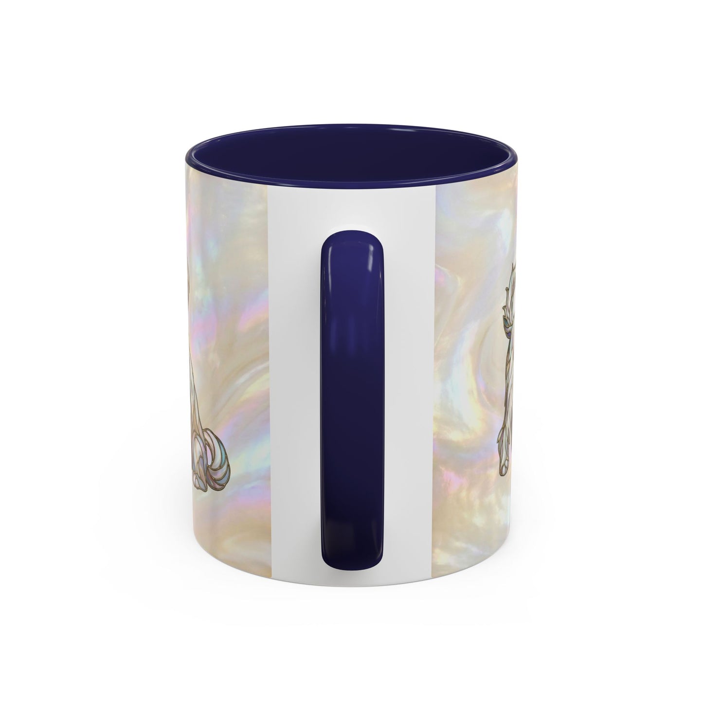 Maltese Dog Accent Coffee Mug – Stained Glass Design 11/15oz - 14642