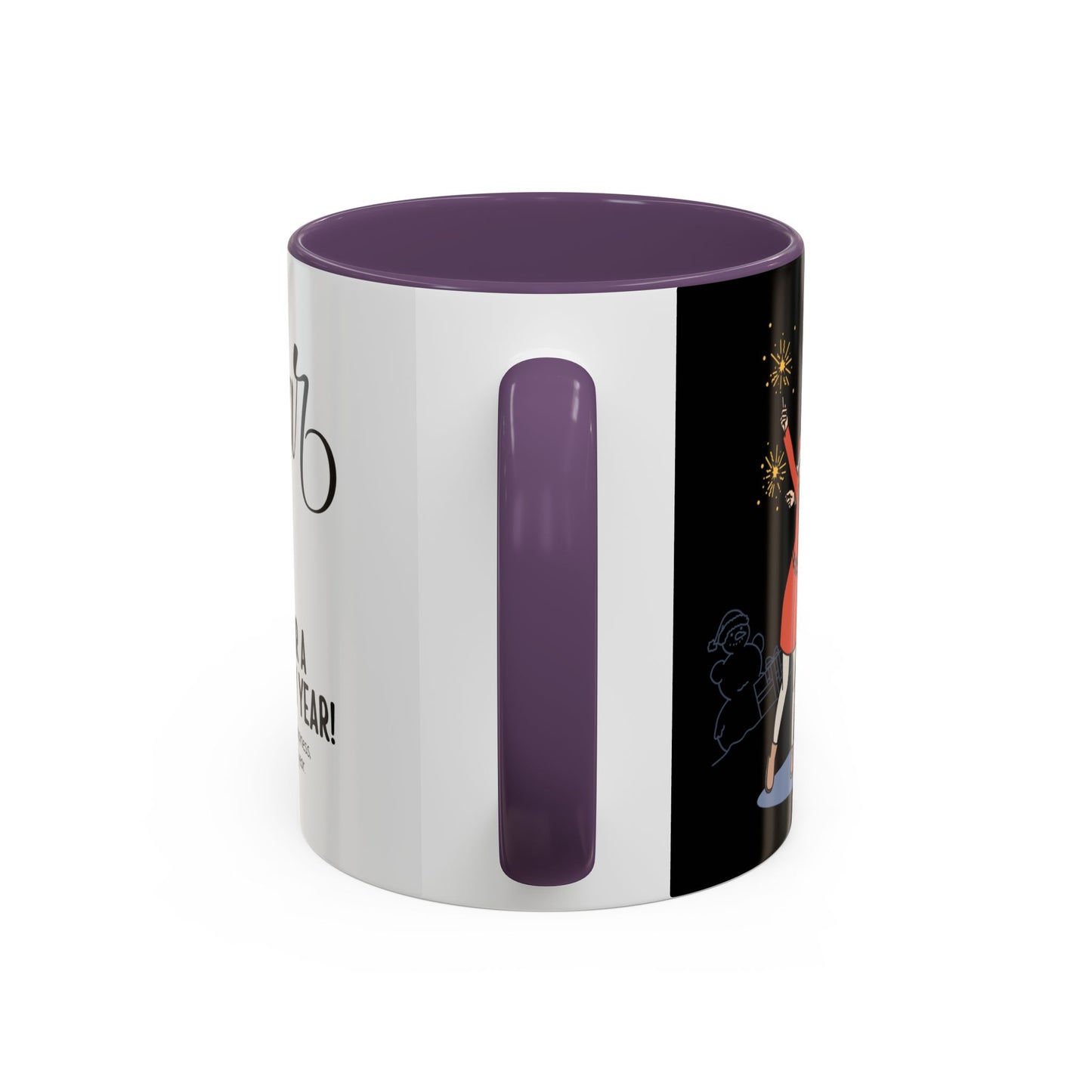 Happy New Year - Accent Coffee Mug (11, 15oz) - 10891