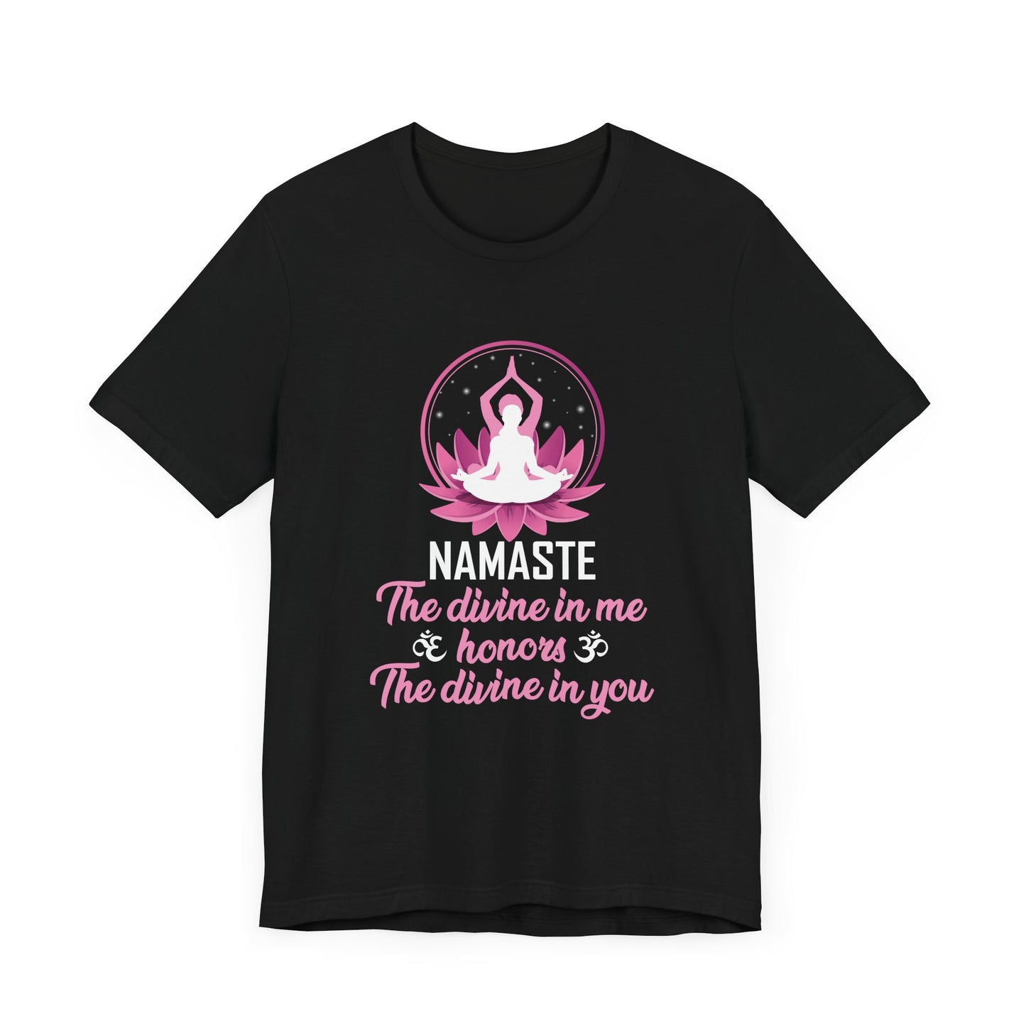 Yoga: Namaste, The Divine In Me & Honor, The Divine In You - Unisex Jersey Short Sleeve Tee - 12535