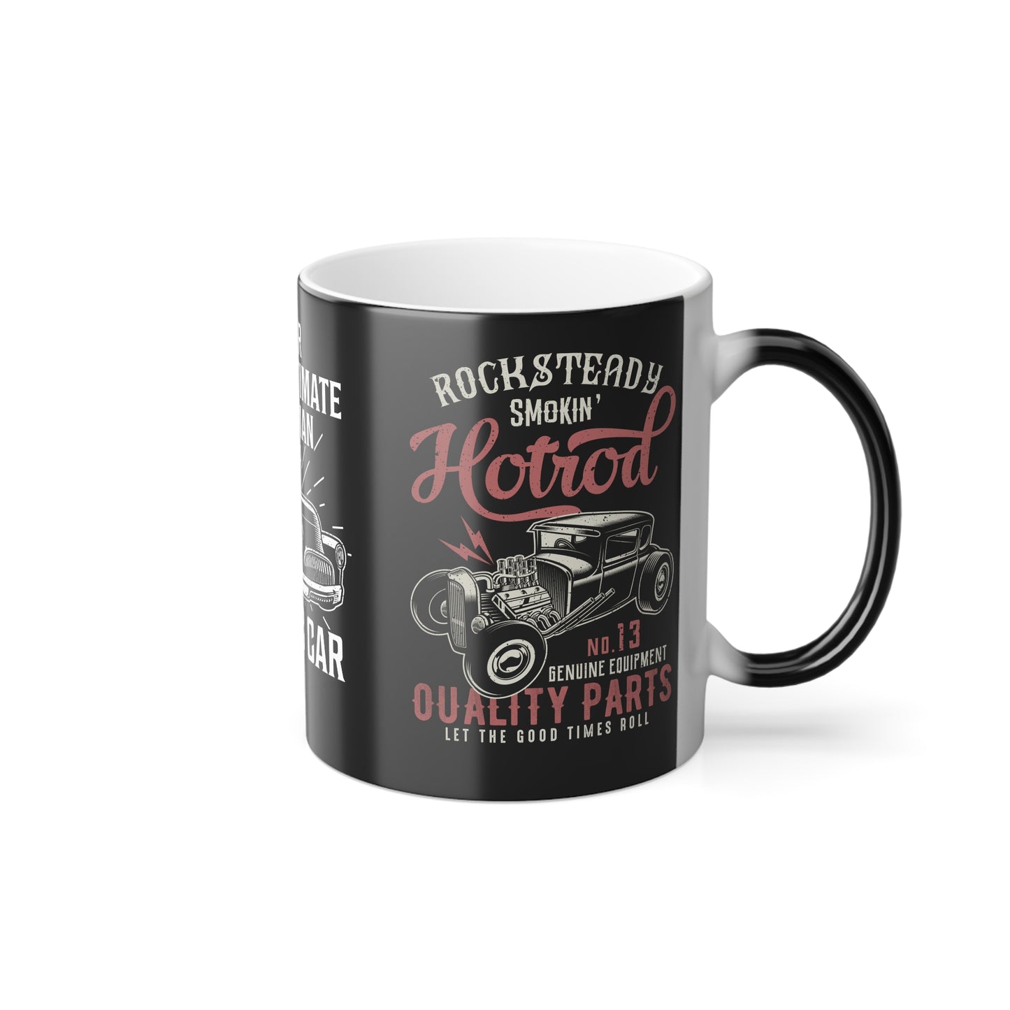 Never Underestimate An Old Man With A Classic Car - Color Morphing Mug, 11oz