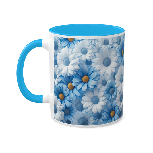 Peaceful blue blossoms - Colorful Mugs, 11oz