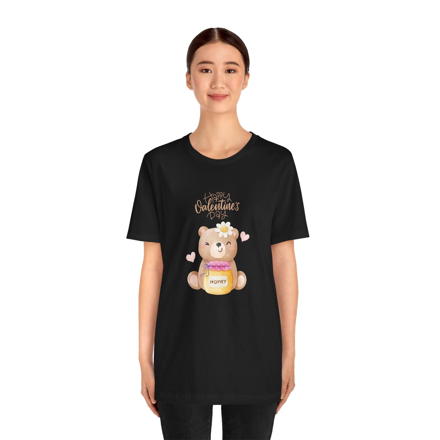 Baby Bear, Happy Valentine's Day - Unisex Jersey Short Sleeve Tee - 11522