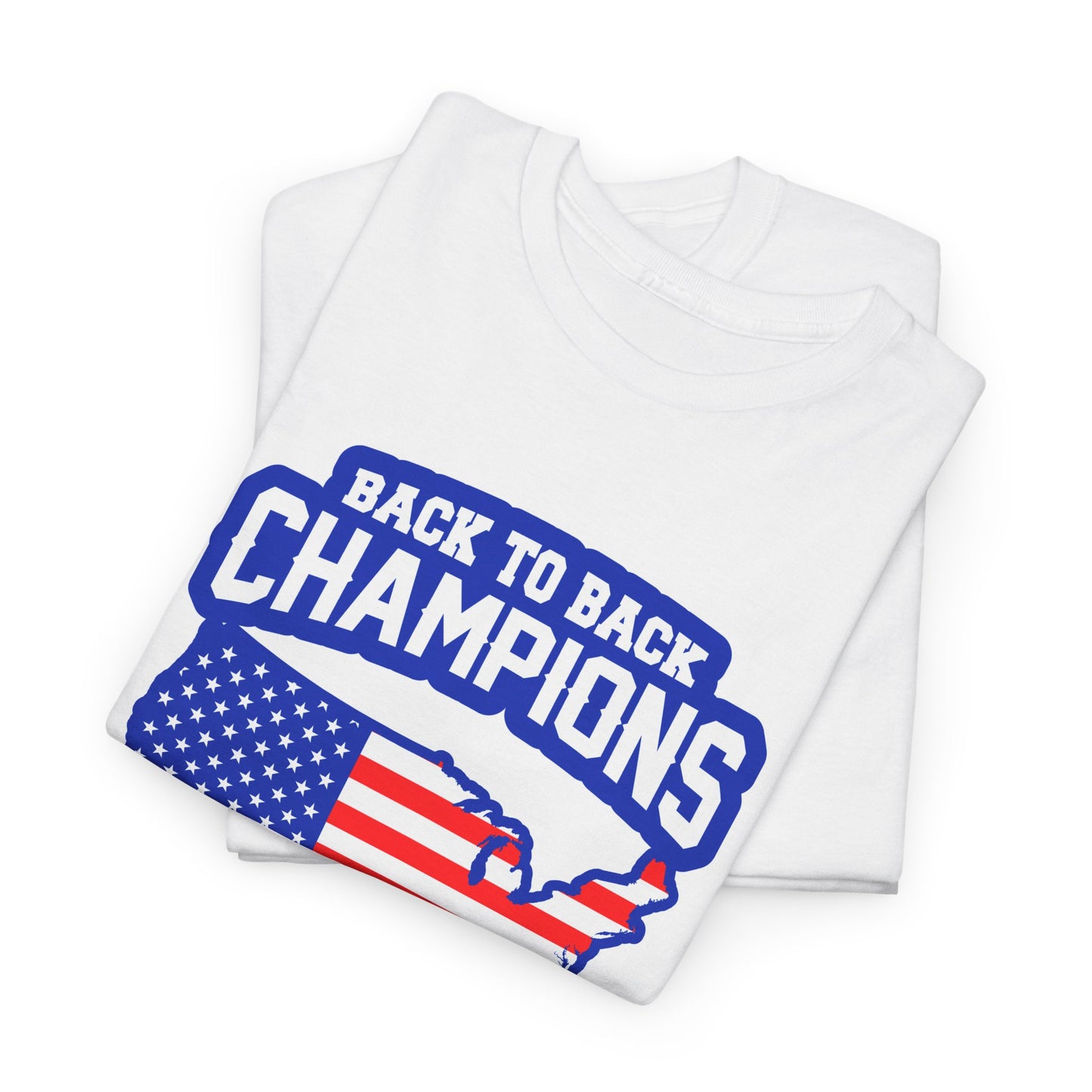 Back-to-Back Champions Unisex Tee | Perfect for Sports Fans, Casual Wear, Gifts, Fourth of July, BBQ Events - 13597