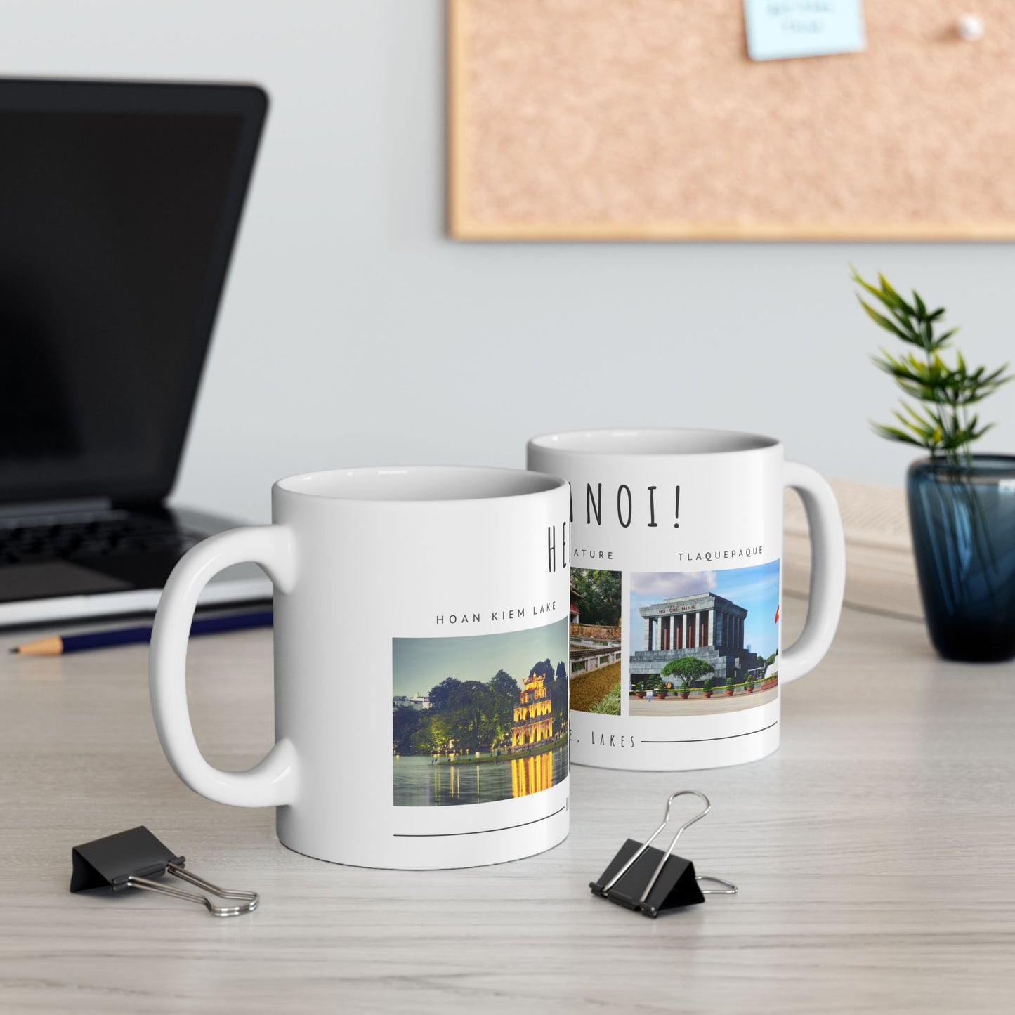 Hello Hanoi! Ceramic Mug - 11oz & 15oz - A Journey Through Vietnam's Culture - 12210